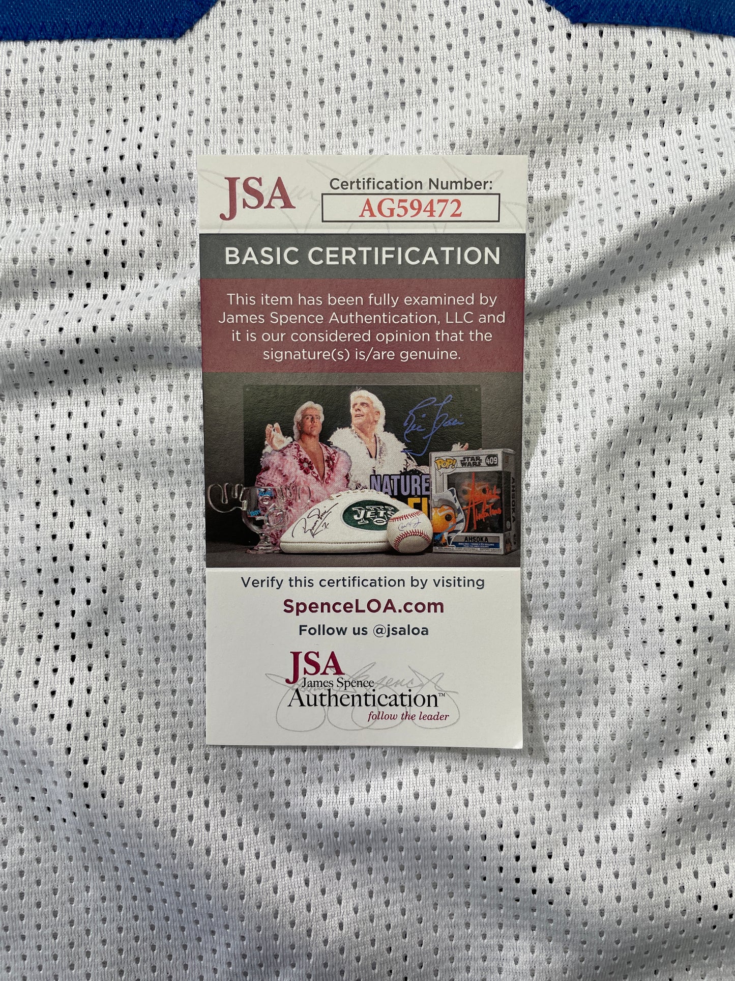 TONY HILL DALLAS COWBOYS SIGNED WHITE JERSEY w/SB Champ XII JSA COA