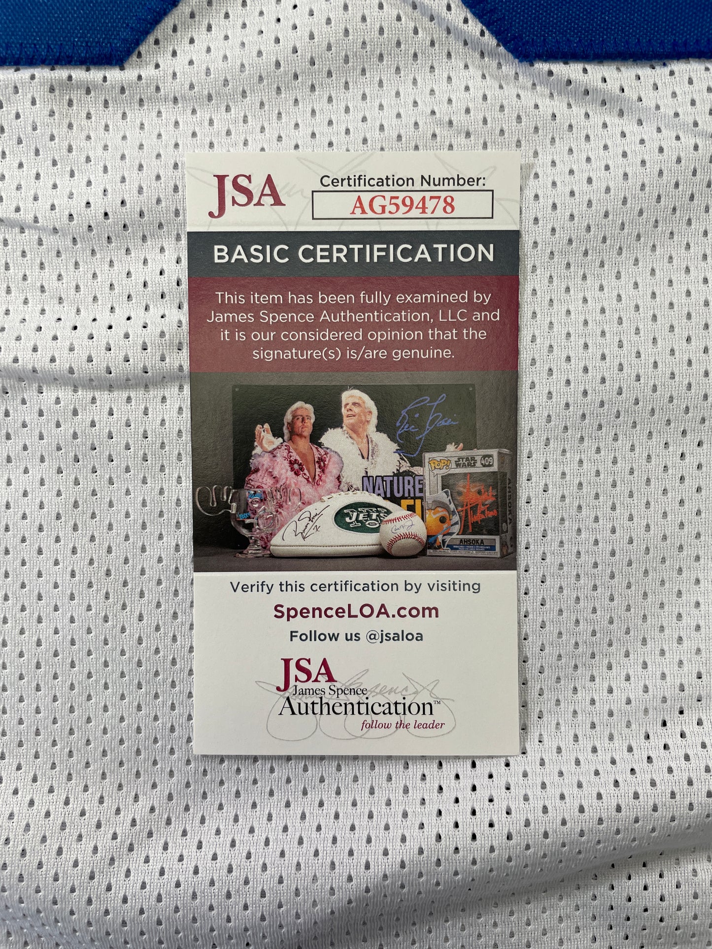 TONY HILL DALLAS COWBOYS SIGNED WHITE JERSEY w/SB Champ XII JSA COA