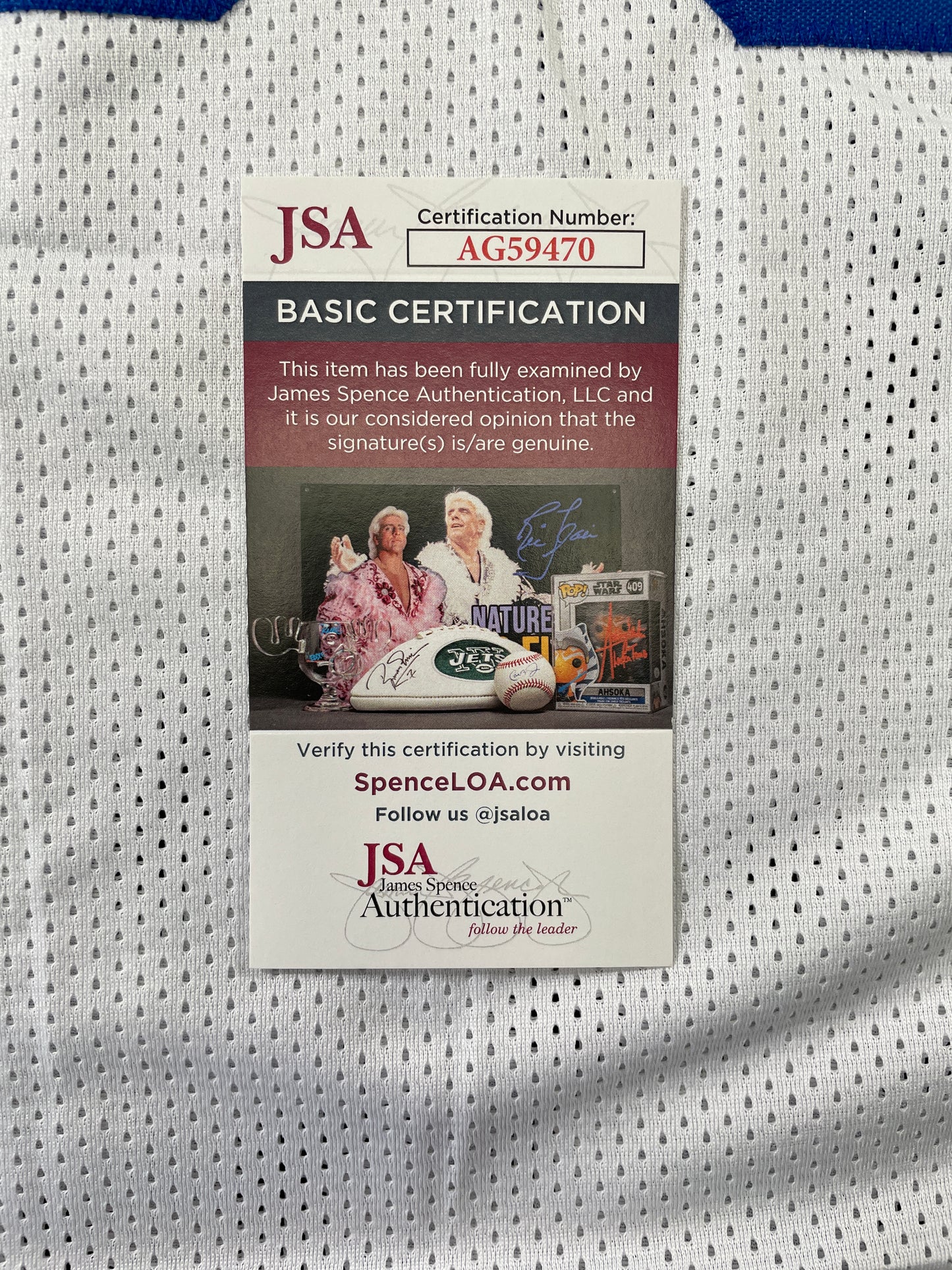 TONY HILL DALLAS COWBOYS SIGNED WHITE JERSEY w/SB Champ XII JSA COA