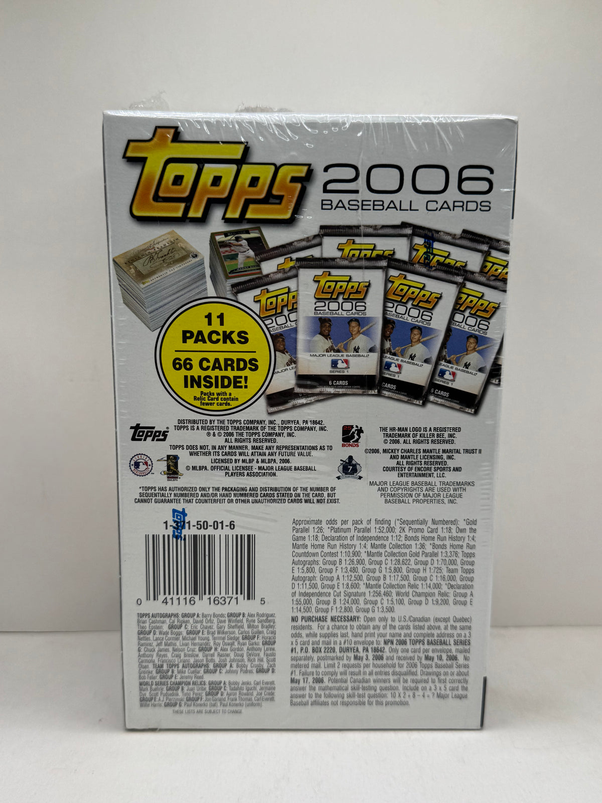 2006 Topps Baseball Series 1 Bonus Box