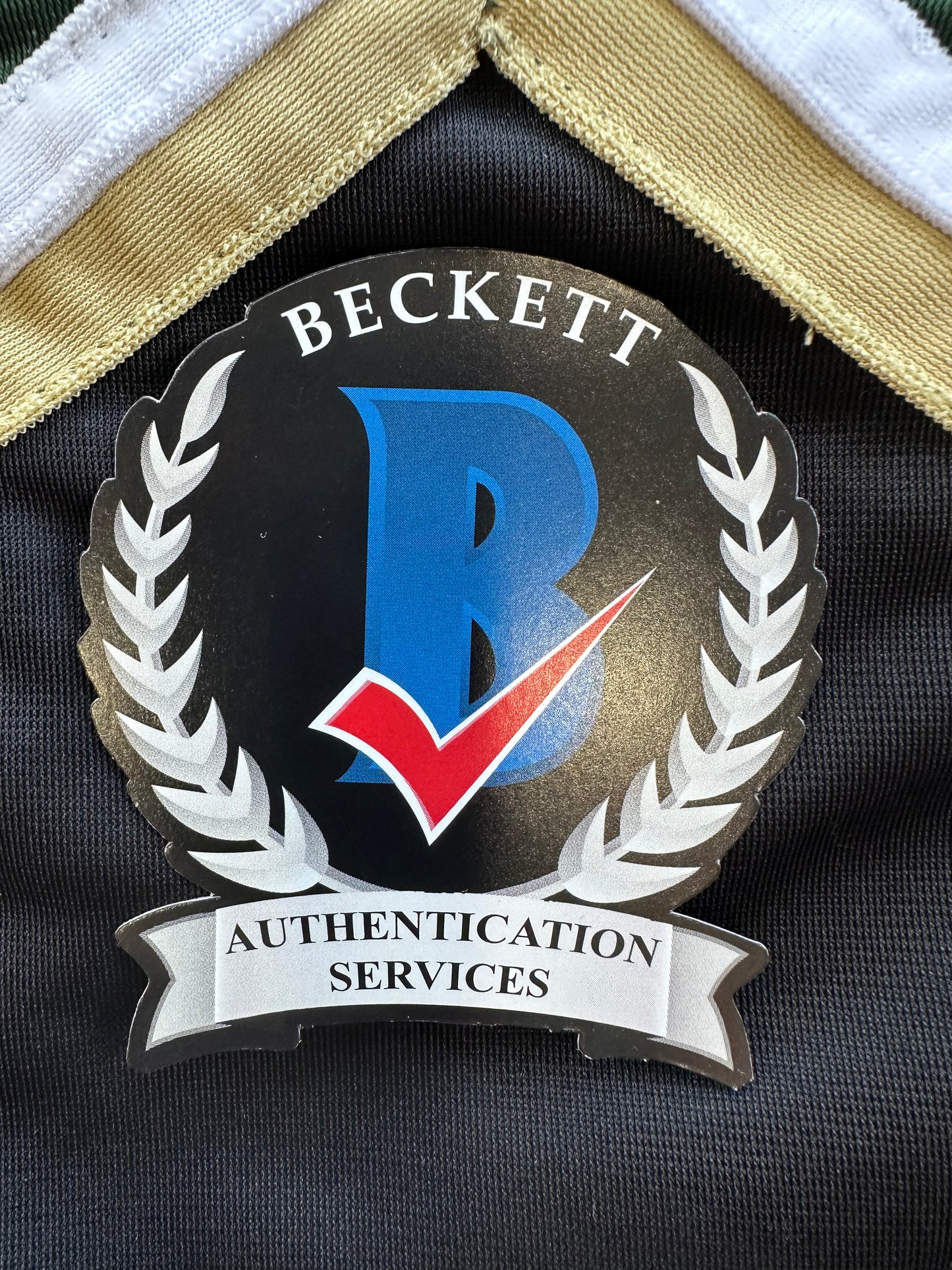 ED BELFOUR SIGNED GREEN HOCKEY JERSEY Dallas Stars BAS