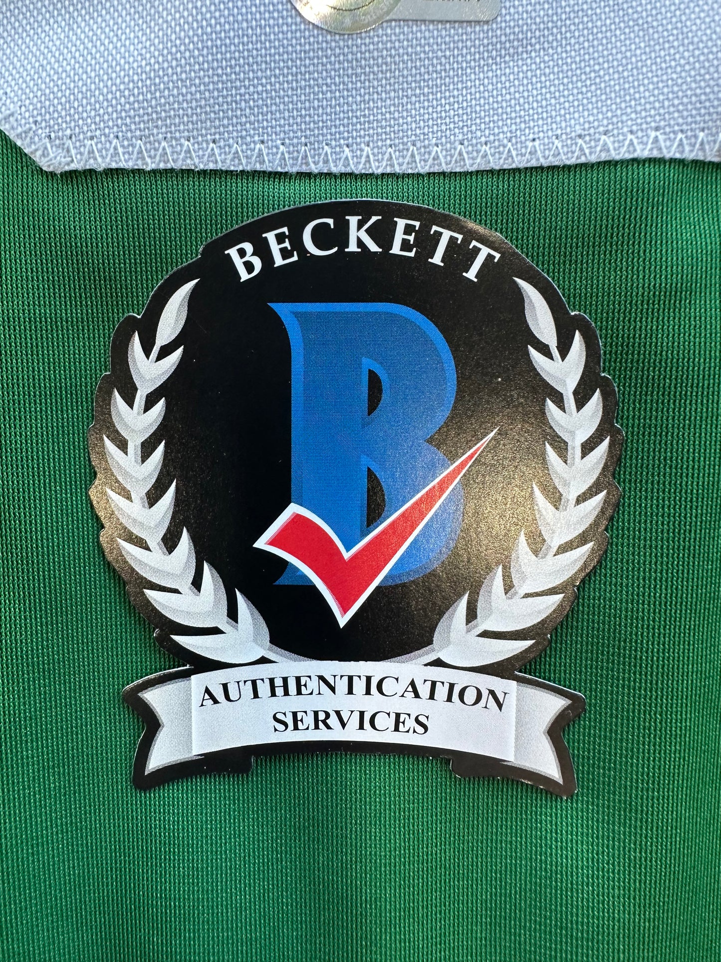 MIKE MODANO SIGNED GREEN HOCKEY JERSEY XL Dallas Stars BAS COA