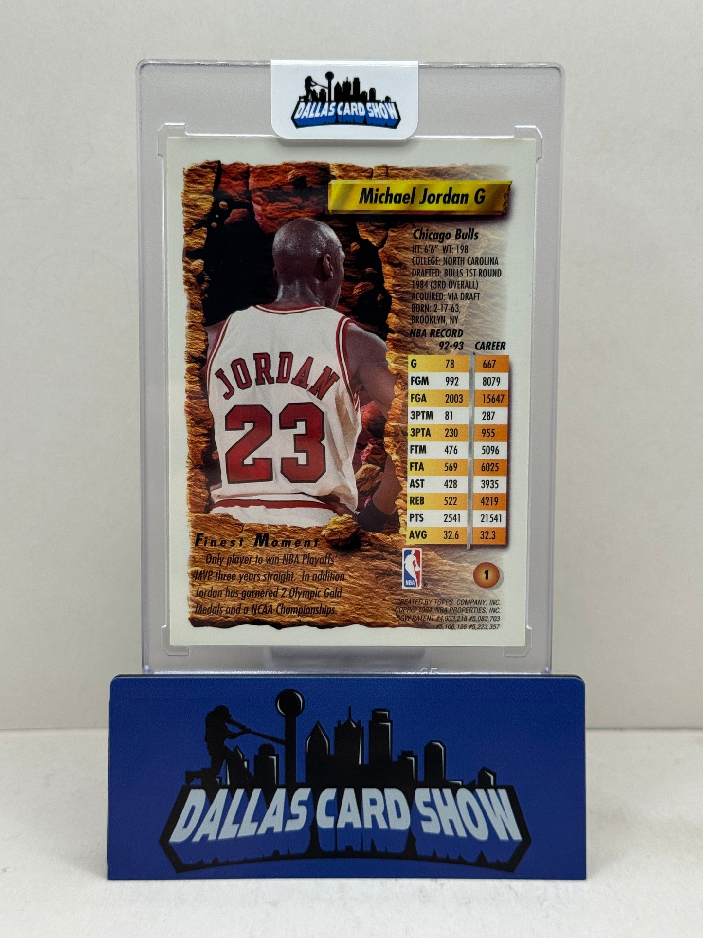1993-94 Topps Finest #1 Michael Jordan
