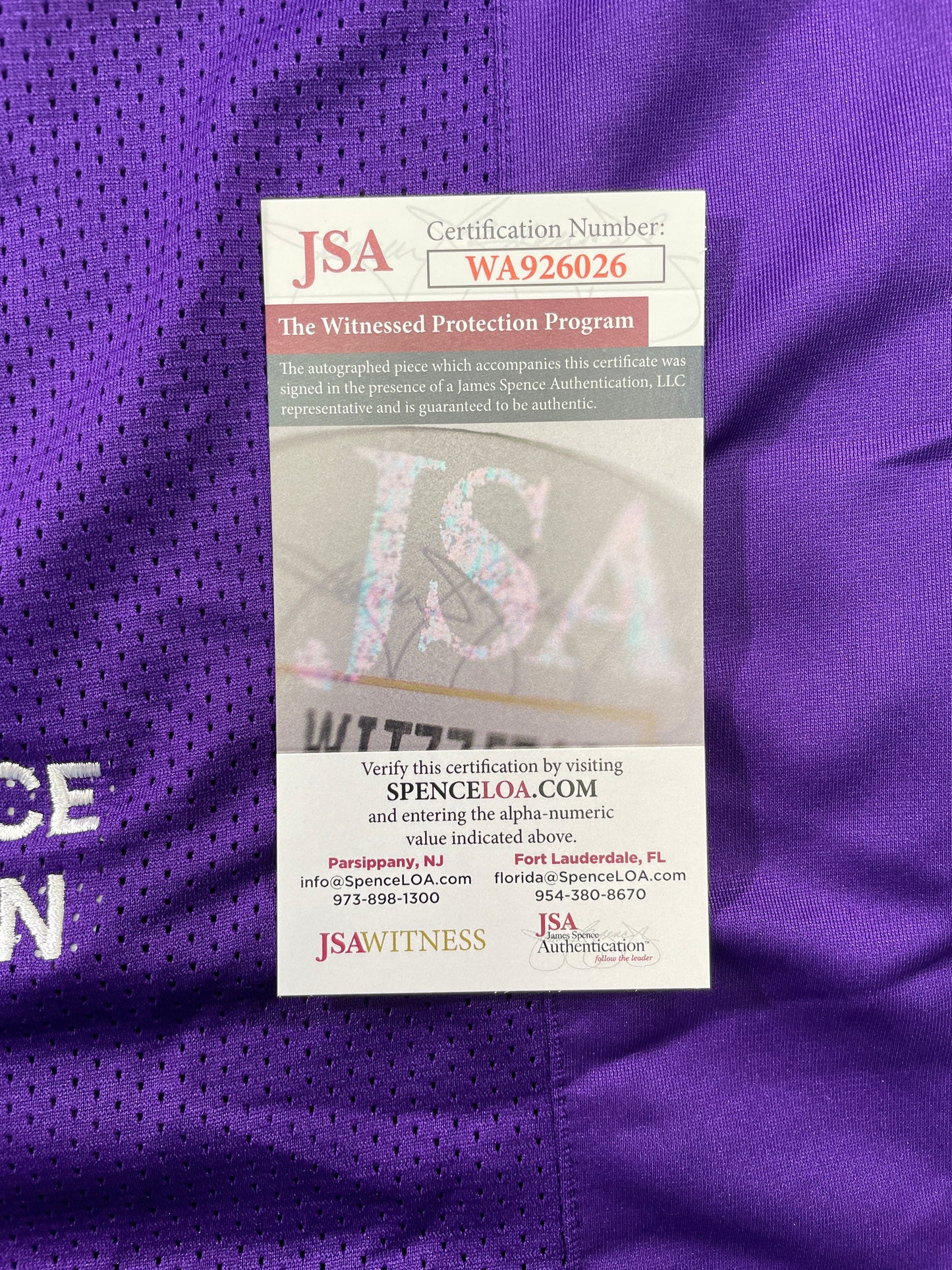 BOB LILLY TCU HORNED FROGS SIGNED STAT JERSEY w/CHOF 81 Dallas Cowboys JSA