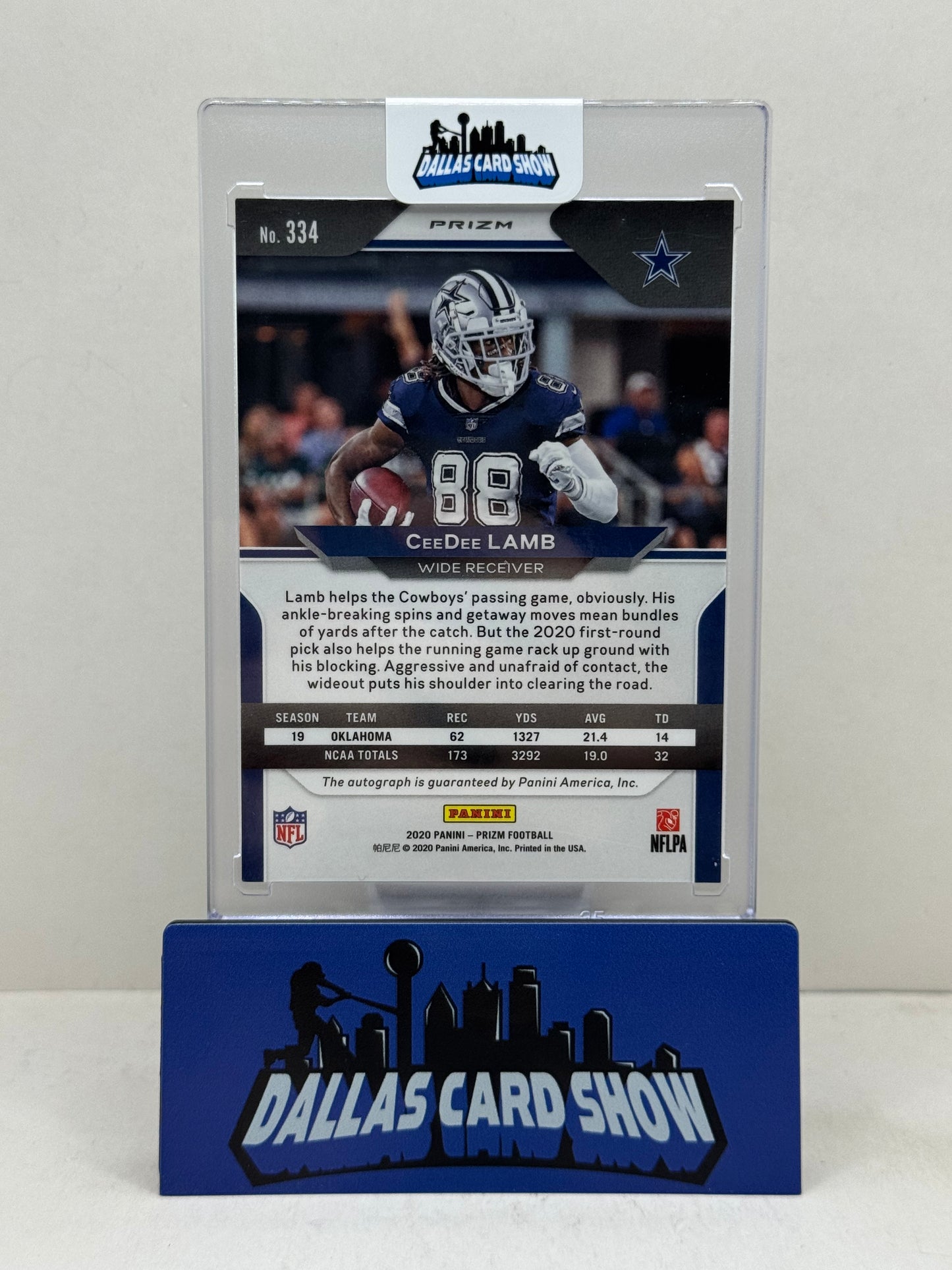 2020 Panini Prizm #334 Ceedee Lamb Rookie Autograph