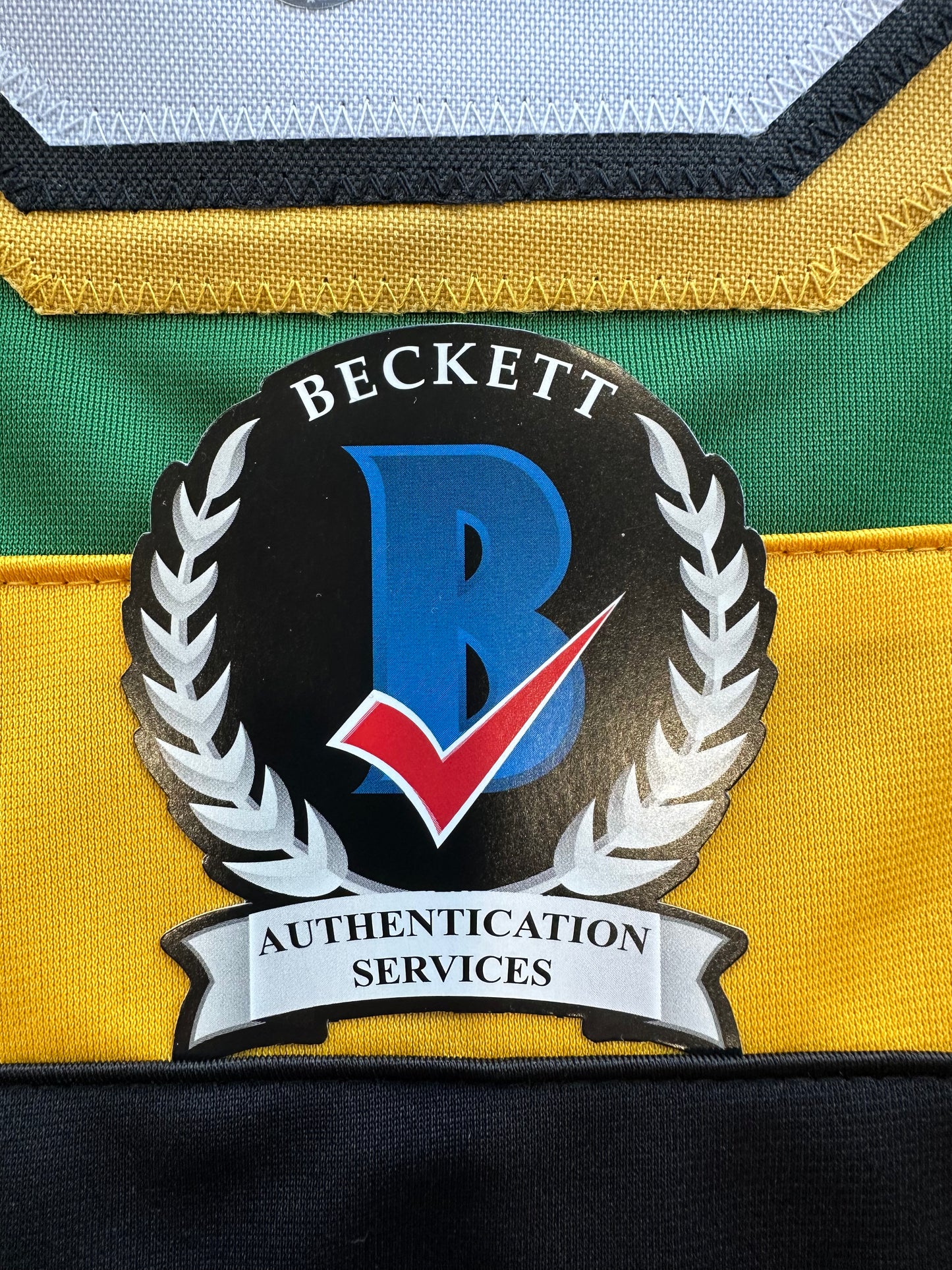 MIKE MODANO SIGNED CCM HOCKEY JERSEY XL Minnesota North Stars BAS COA