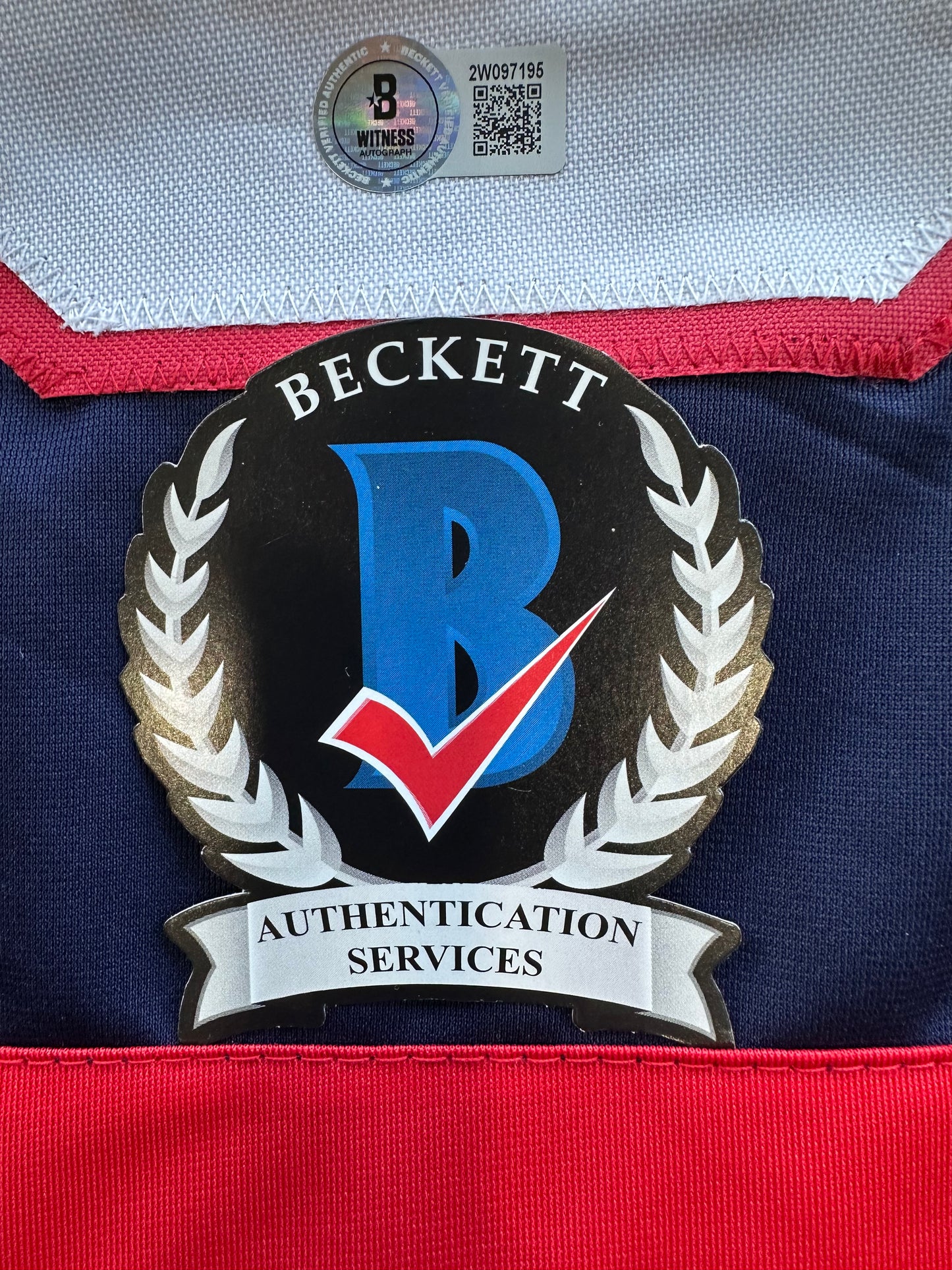 MIKE MODANO SIGNED BLUE RED HOCKEY JERSEY TEAM USA BAS COA