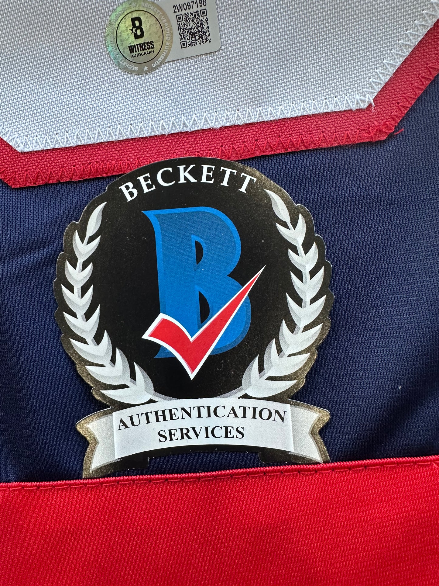 MIKE MODANO SIGNED BLUE RED HOCKEY JERSEY TEAM USA BAS COA