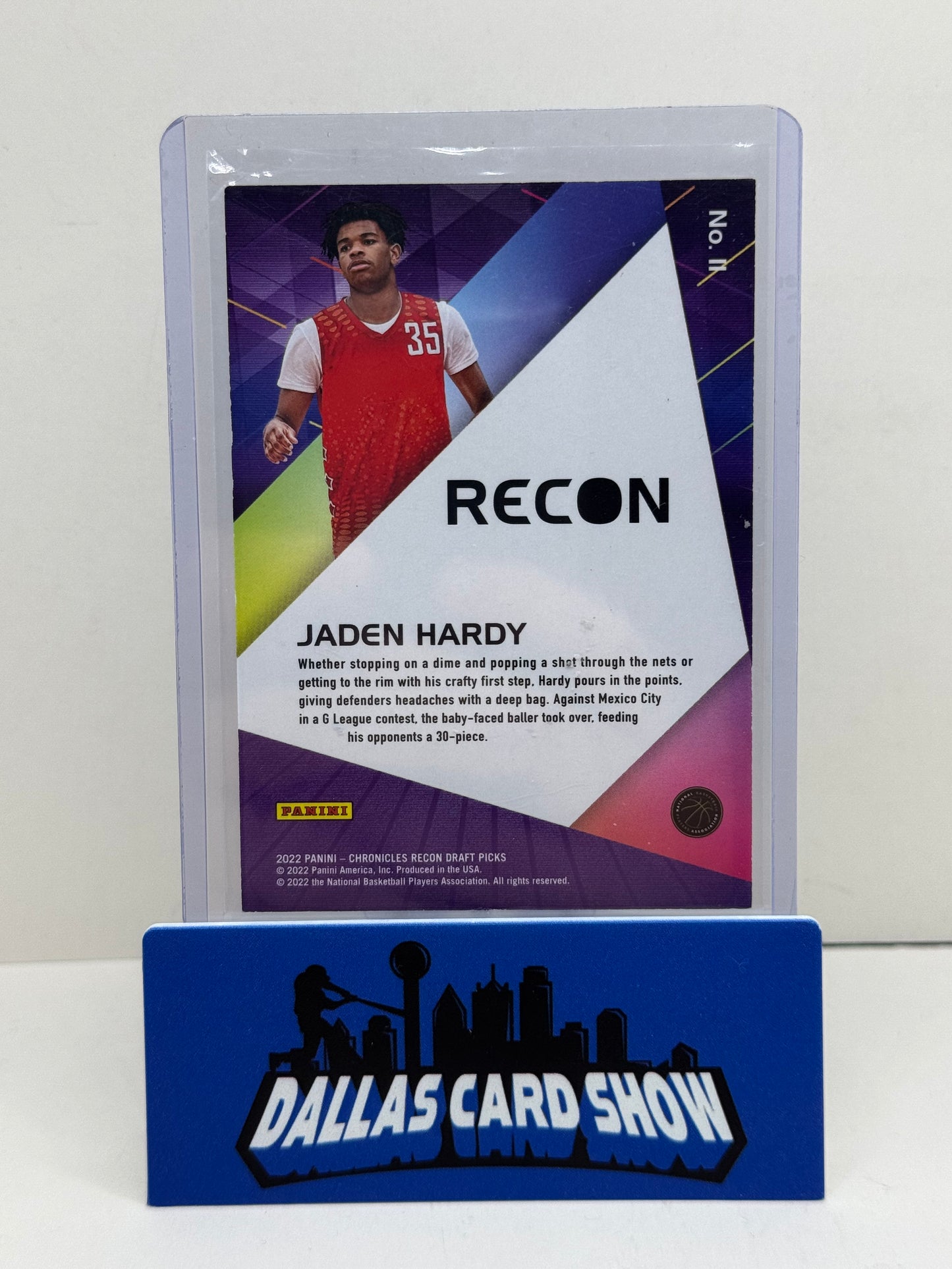 2022 Chronicles Recon Draft Picks #11 Jaden Hardy Cracked Ice Rookie /7