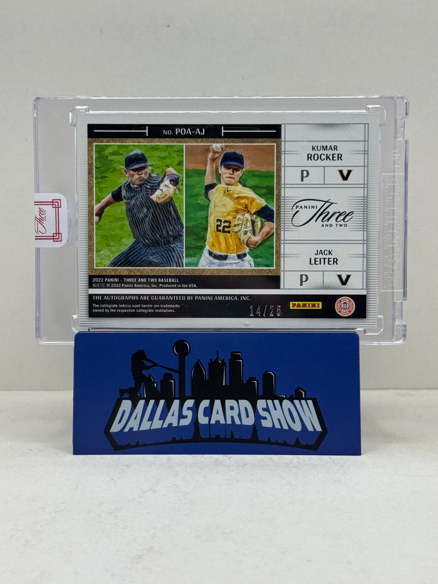 2022 Panini Three and Two Jack Leiter,Kumar Rocker Plus+ One Signatures /25
