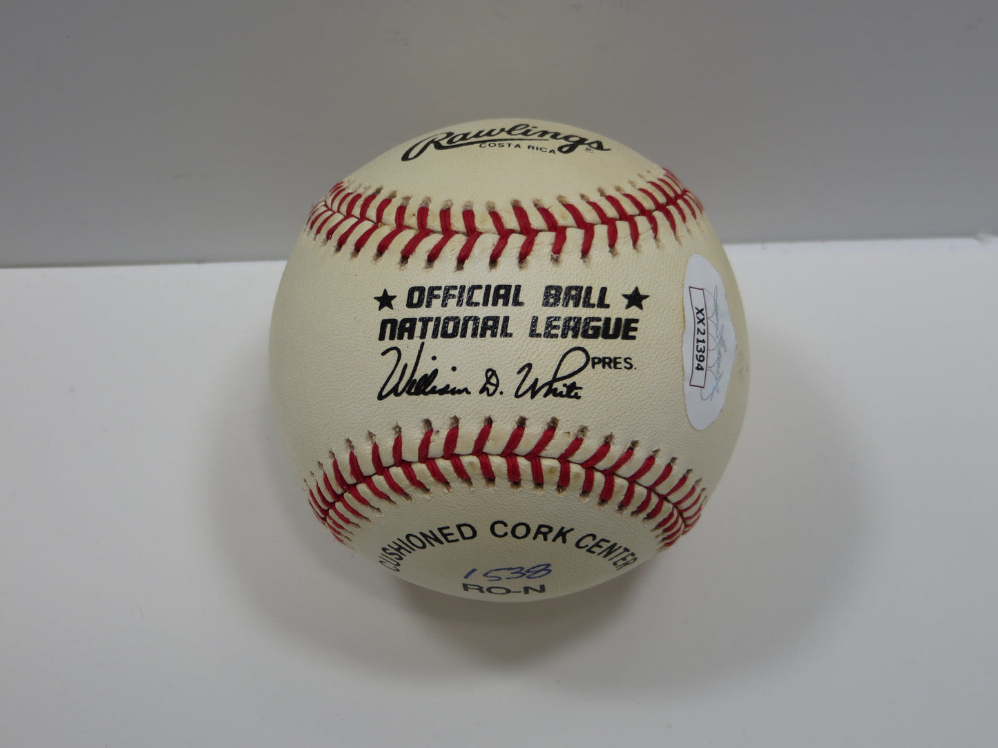 HENRY HANK AARON SIGNED RAWLINGS ONL BASEBALL BRAVES JSA FULL LOA