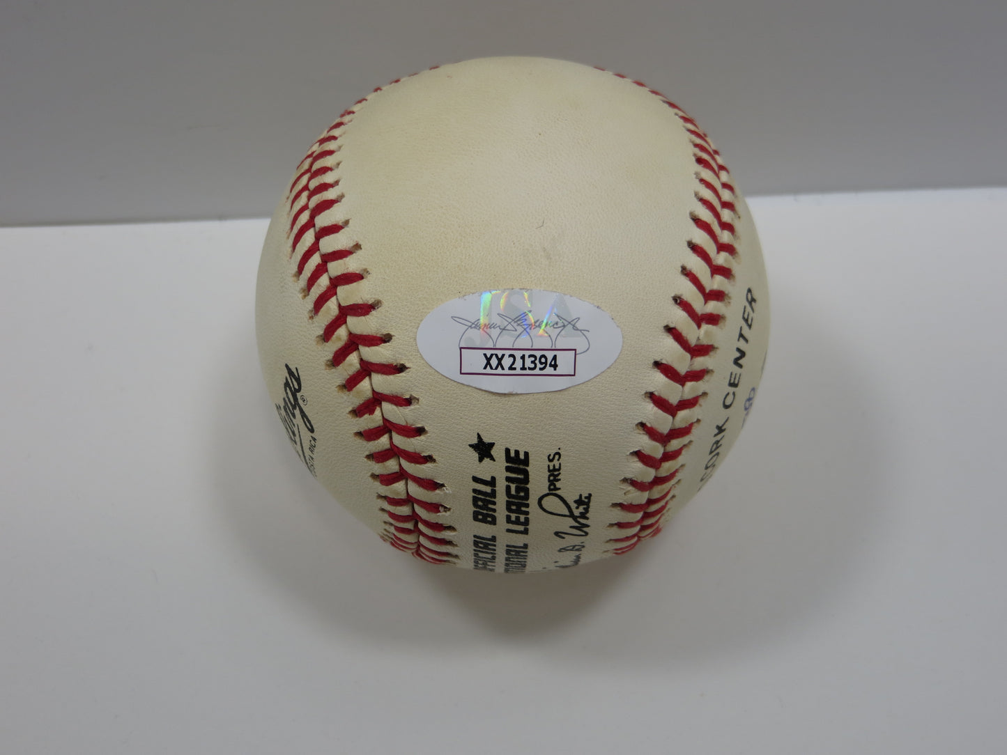 HENRY HANK AARON SIGNED RAWLINGS ONL BASEBALL BRAVES JSA FULL LOA