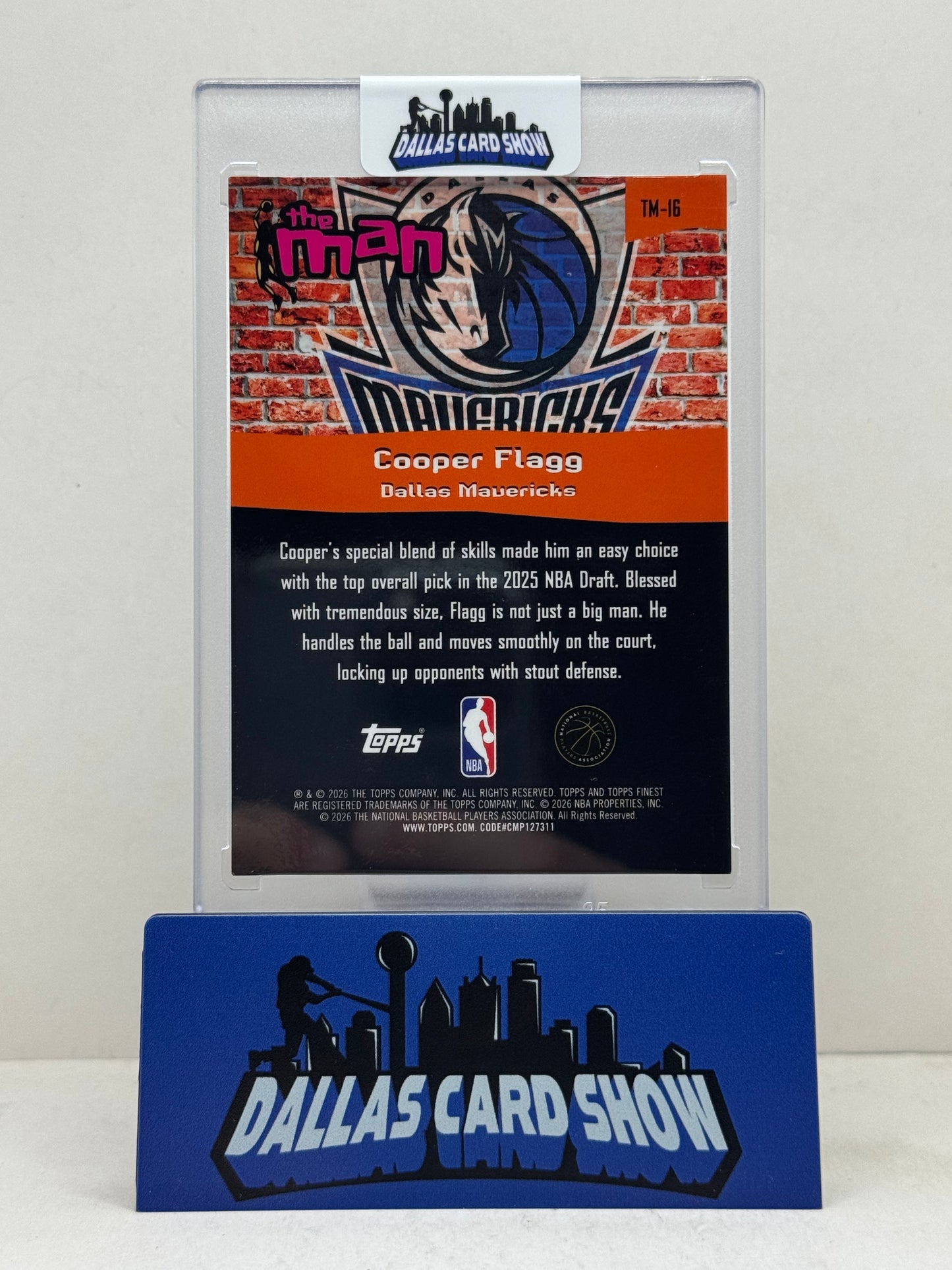 2025-26 Topps Finest #TM-16 Cooper Flagg The Man Case Hit
