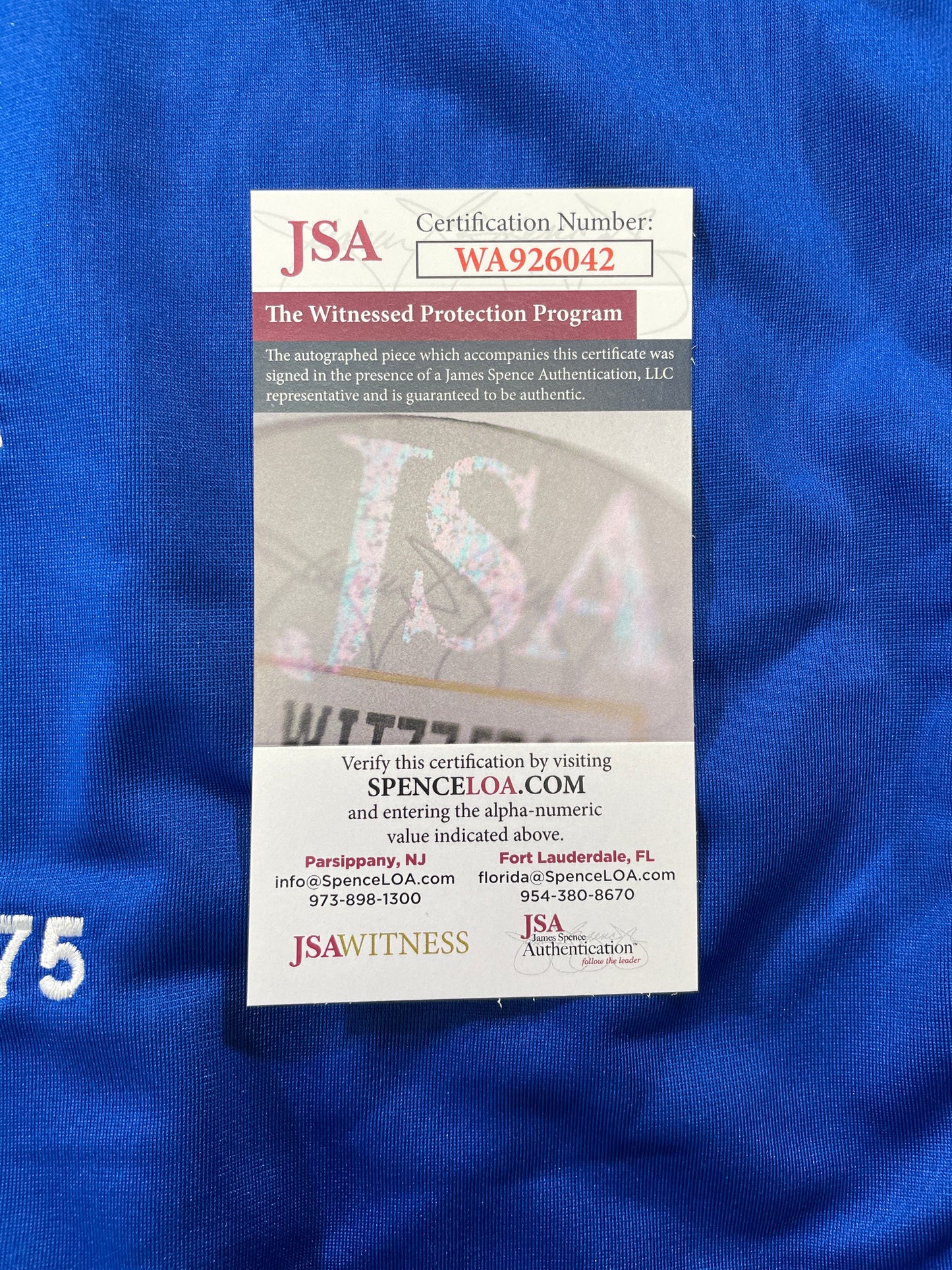 BOB LILLY DALLAS COWBOYS SIGNED SEWN THROWBACK FOOTBALL STAT JERSEY JSA