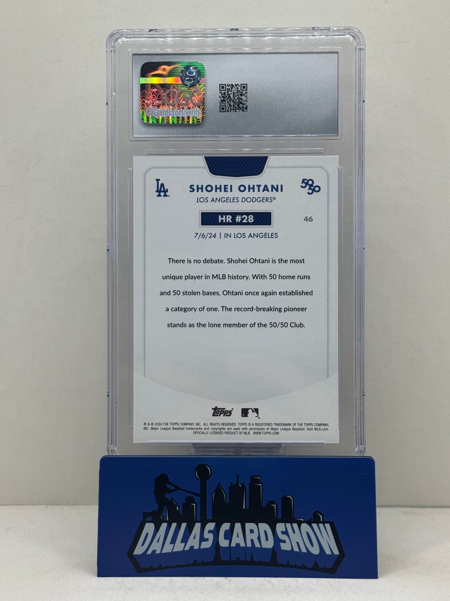 2024 Topps 50/50 #46 Shohei Ohtani CGC 9.5