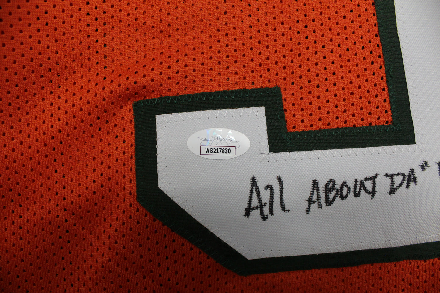 KEVIN WILLIAMS MIAMI HURRICANES SIGNED JERSEY w/INSCs Dallas Cowboys XL BAS