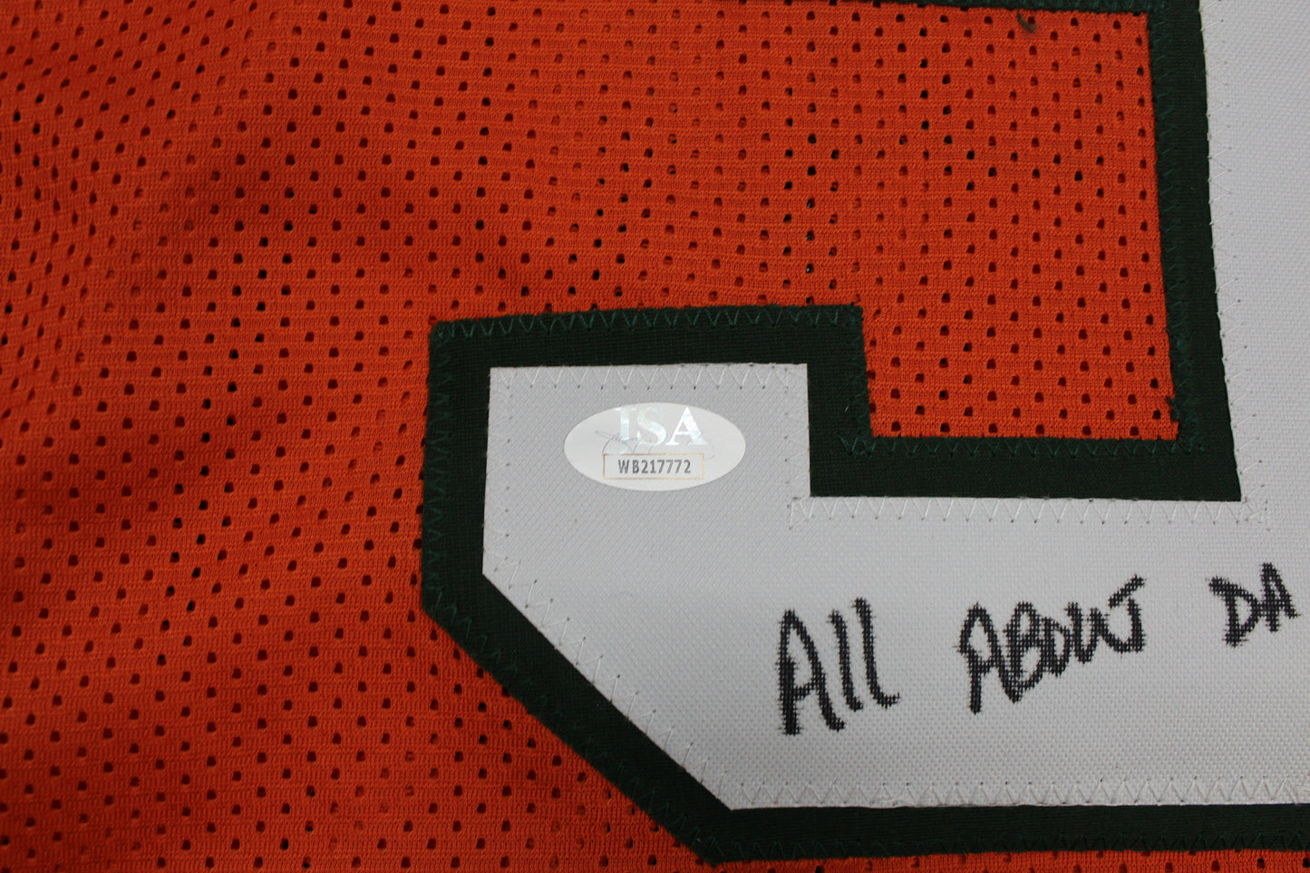 KEVIN WILLIAMS MIAMI HURRICANES SIGNED JERSEY w/INSCs Dallas Cowboys XL BAS