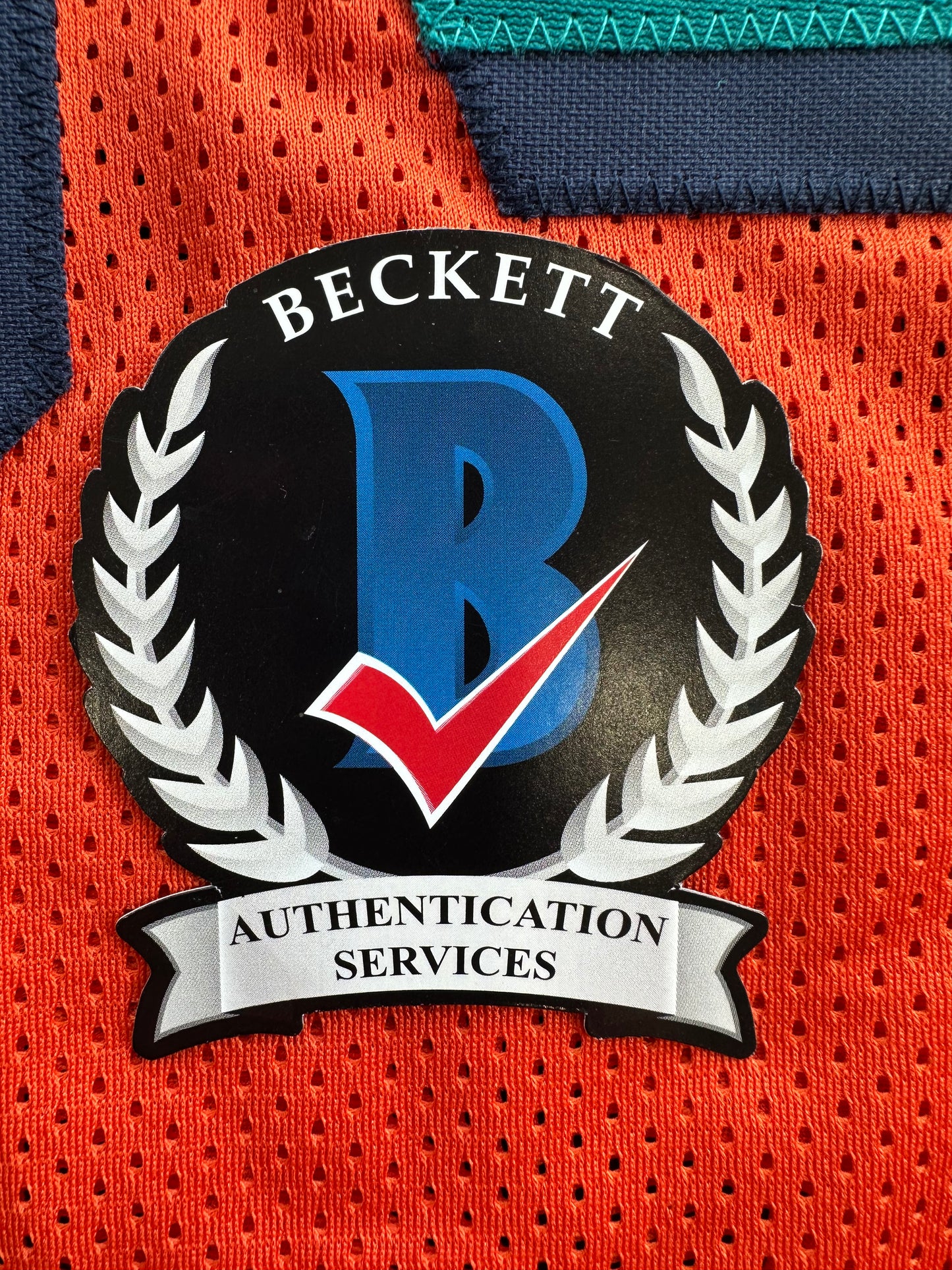 RICKY WILLIAMS ORANGE FOOTBALL JERSEY Miami Dolphins w/"Smoke Weed Everyday" BAS