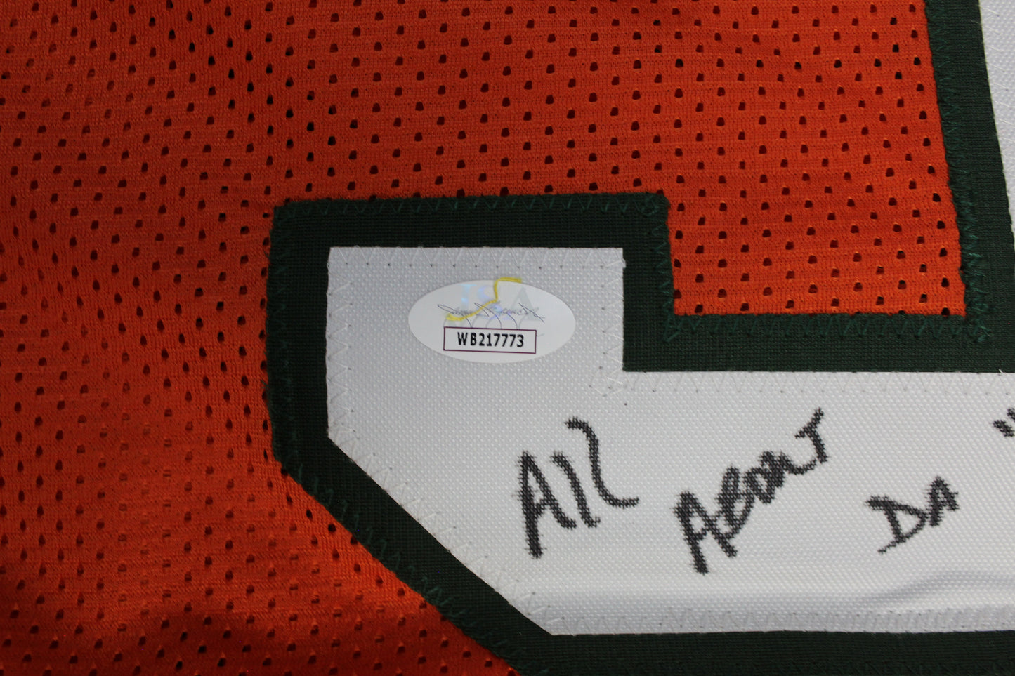 KEVIN WILLIAMS MIAMI HURRICANES SIGNED JERSEY w/INSCs Dallas Cowboys XL BAS