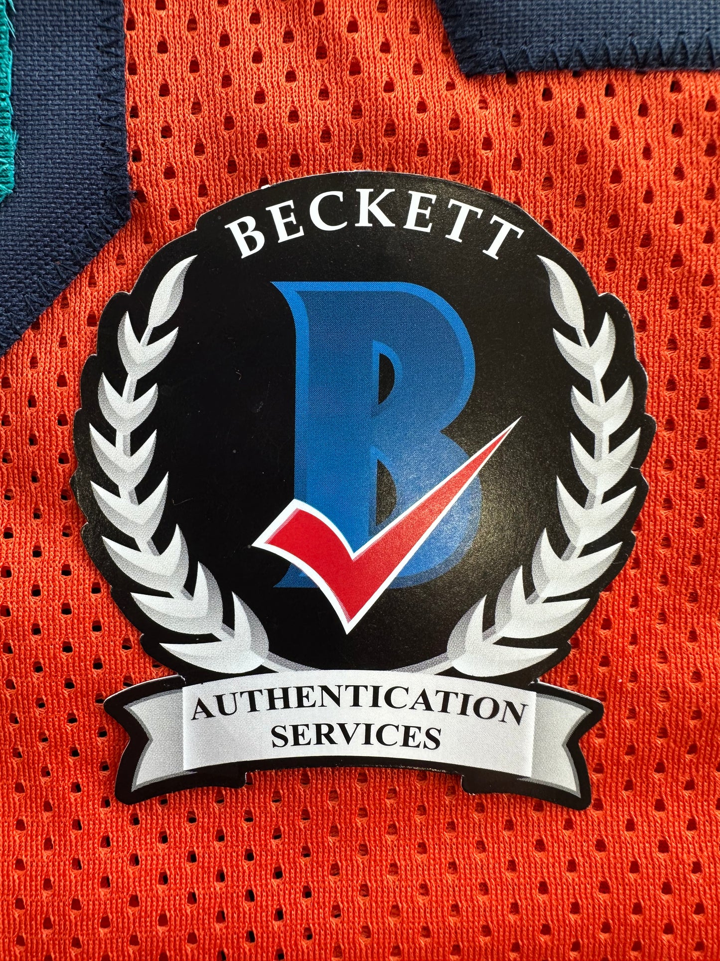 RICKY WILLIAMS ORANGE FOOTBALL JERSEY Miami Dolphins w/"Smoke Weed Everyday" BAS