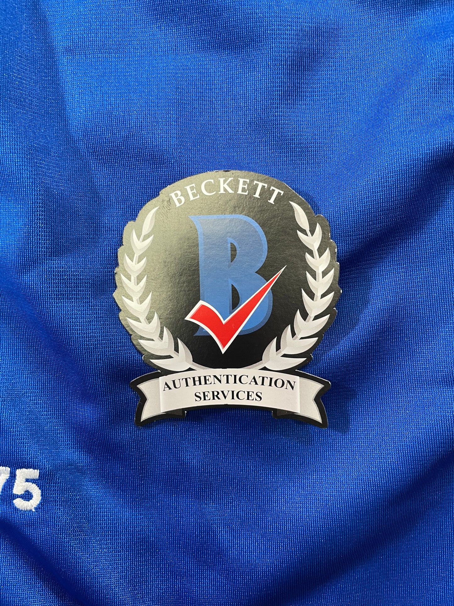 BOB LILLY DALLAS COWBOYS SIGNED SEWN THROWBACK FOOTBALL STAT JERSEY BGS