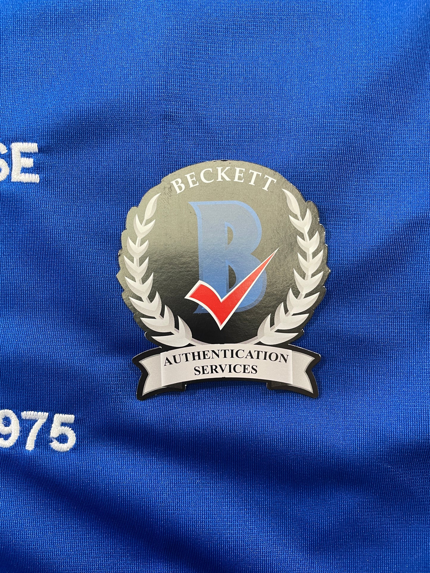 BOB LILLY DALLAS COWBOYS SIGNED SEWN THROWBACK FOOTBALL STAT JERSEY BGS