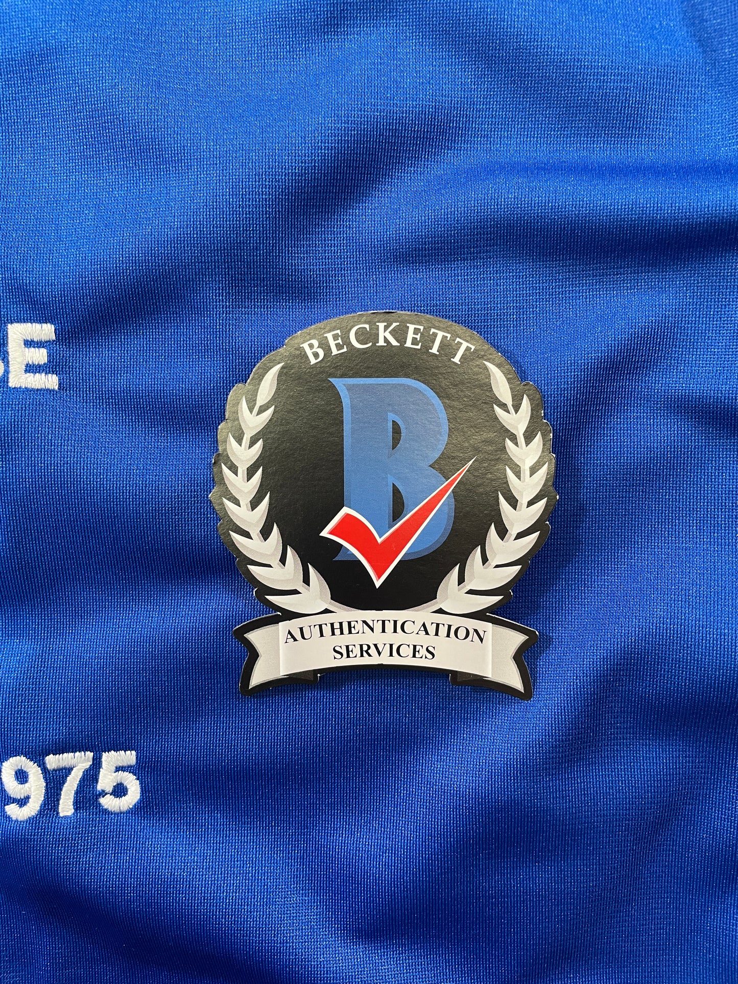 BOB LILLY DALLAS COWBOYS SIGNED SEWN THROWBACK FOOTBALL STAT JERSEY BGS