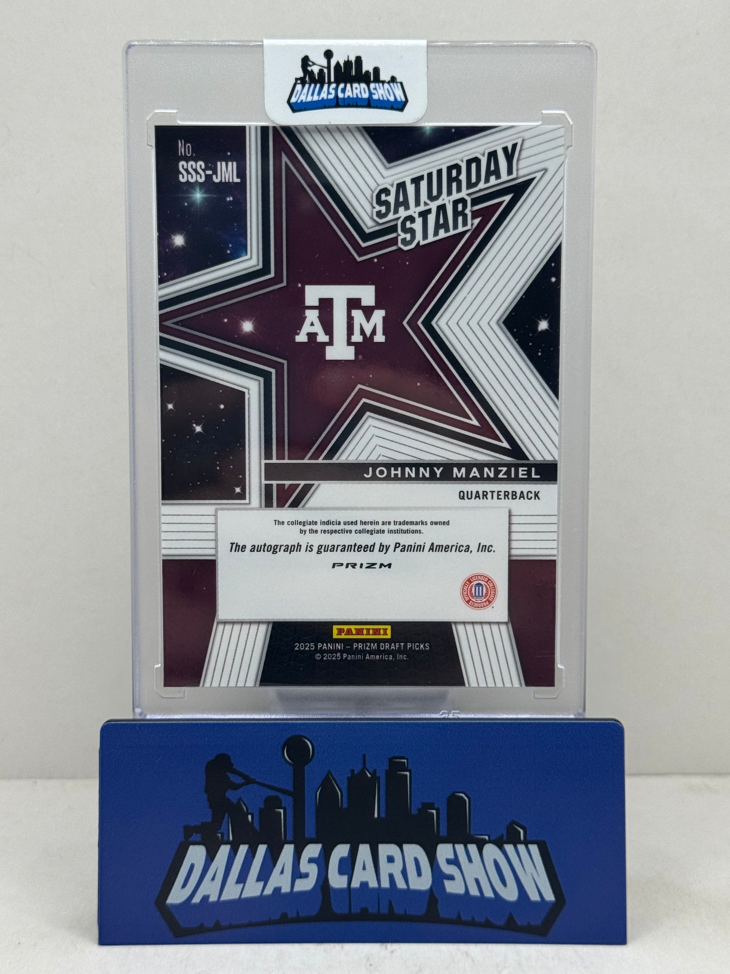 2025 Panini Prizm Draft Picks Johnny Manziel Saturday Stars Silver Autograph
