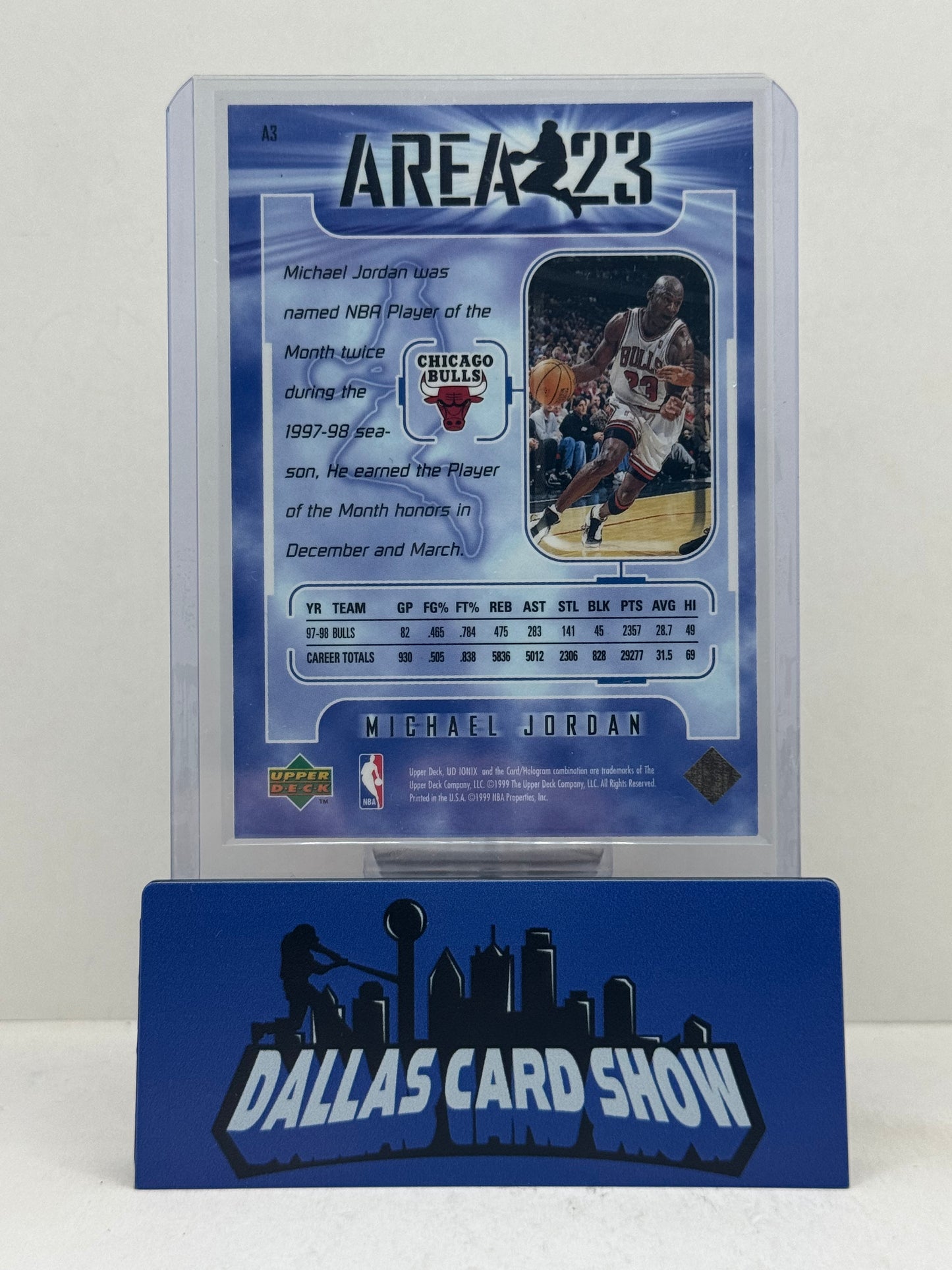 1998-99 Upper Deck #A3 Michael Jordan Area 23