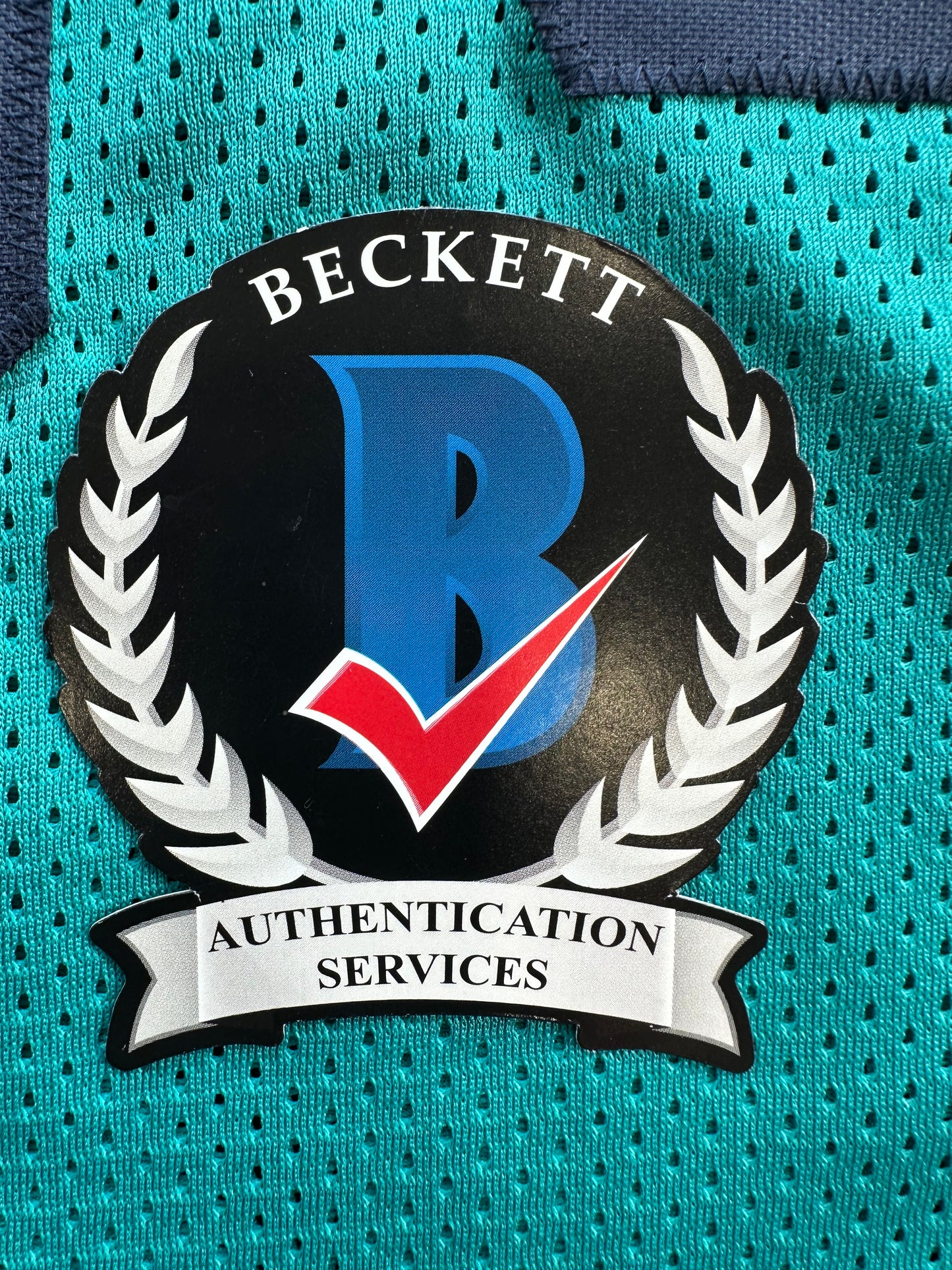 RICKY WILLIAMS SIGNED TEAL FOOTBALL JERSEY Miami Dolphins w/"Smoke Weed Everyday" BAS