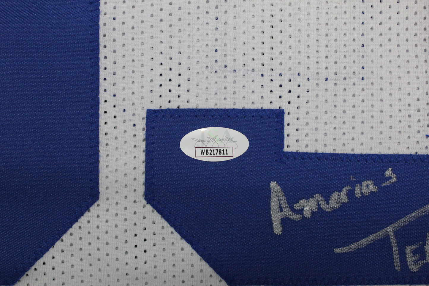 KEVIN WILLIAMS DALLAS COWBOYS SIGNED JERSEY Hurricanes w/INSCs L JSA