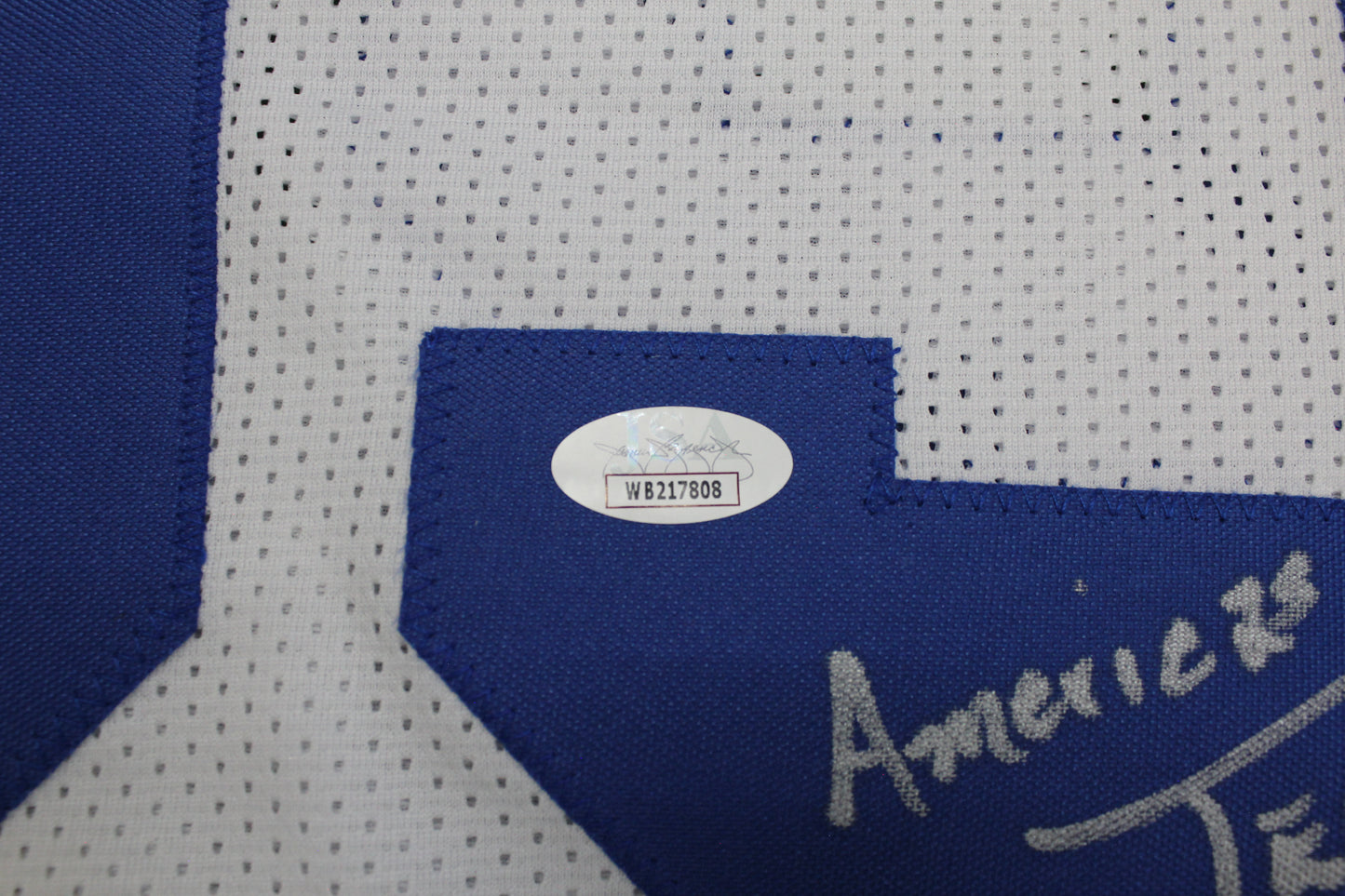 KEVIN WILLIAMS DALLAS COWBOYS SIGNED JERSEY Hurricanes w/INSCs L JSA