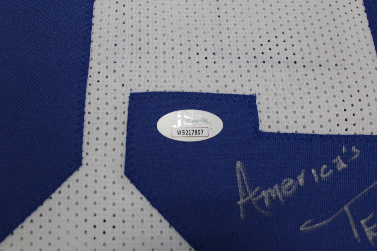 KEVIN WILLIAMS DALLAS COWBOYS SIGNED JERSEY Hurricanes w/INSCs L JSA