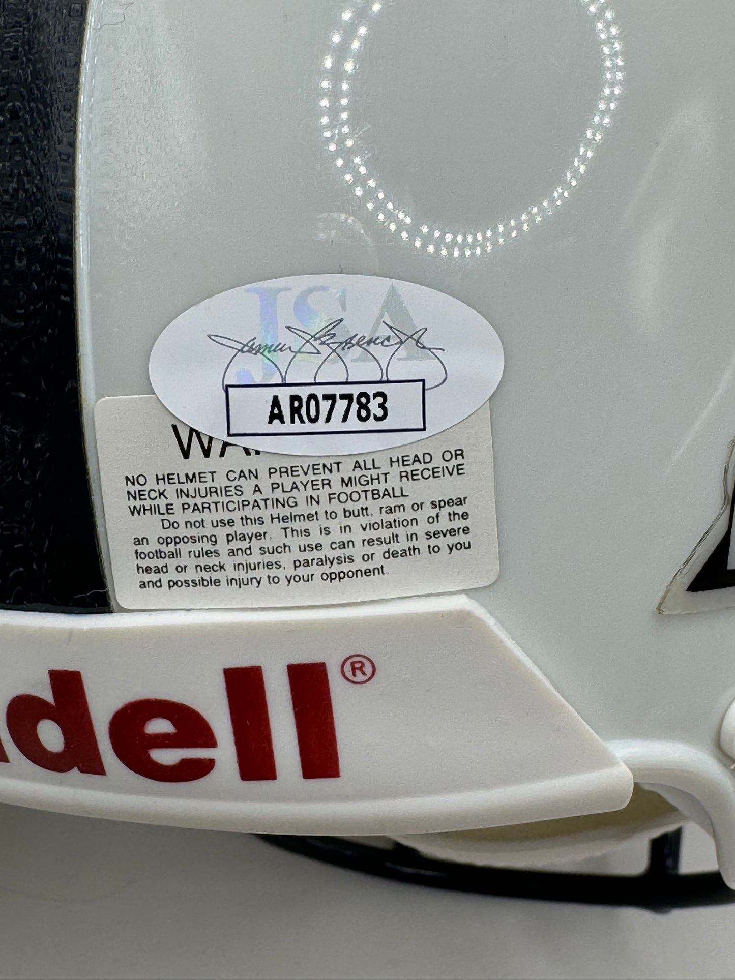 JACK LAMBERT PITTSBURGH STEELERS SIGNED NFL HOF Mini Helmet w/HOF90 JSA