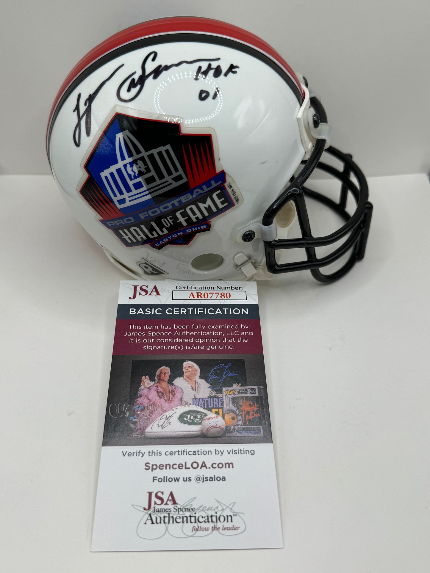 LYNN SWANN PITTSBURGH STEELERS SIGNED NFL HOF Mini Helmet w/HOF01 JSA