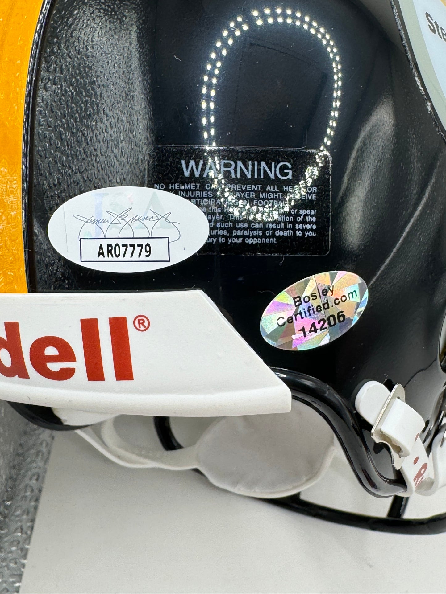 DONNIE SHELL PITTSBURGH STEELERS SIGNED Mini Helmet JSA