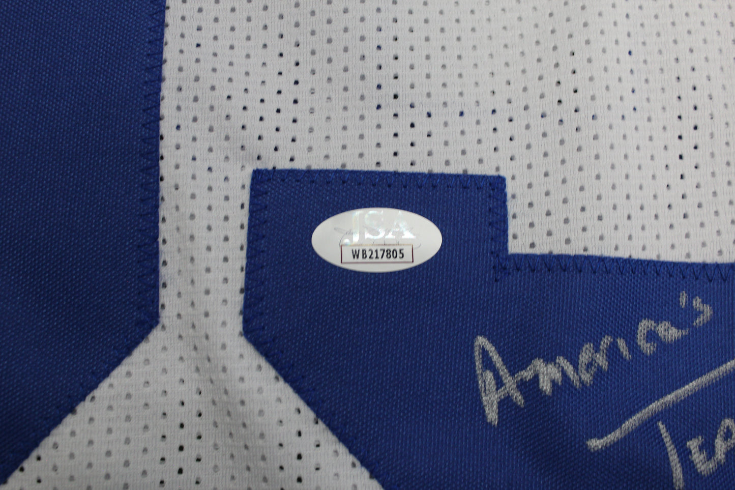 KEVIN WILLIAMS DALLAS COWBOYS SIGNED JERSEY Hurricanes w/INSCs M JSA