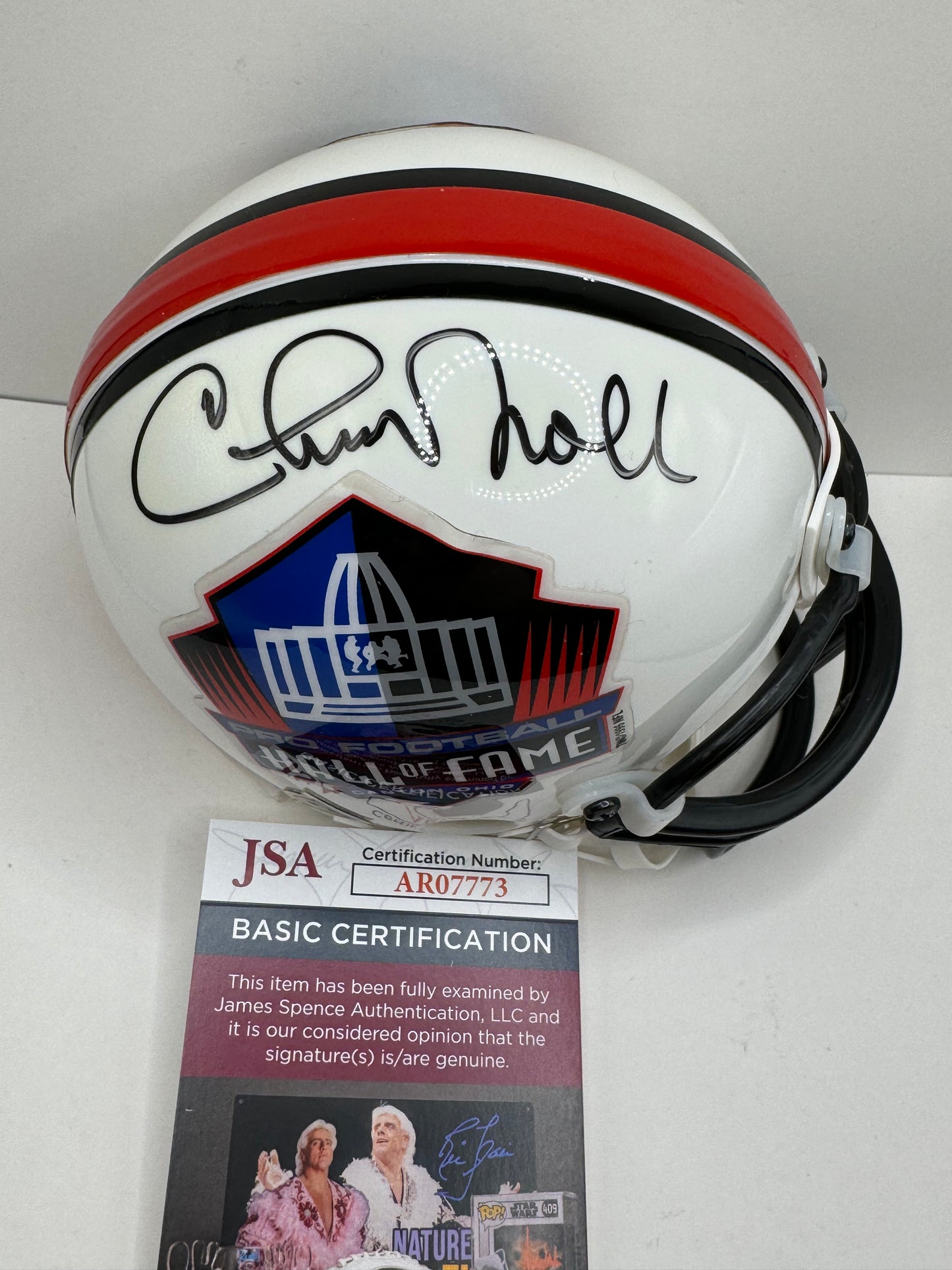 CHUCK NOLL PITTSBURGH STEELERS SIGNED NFL HOF Mini Helmet JSA