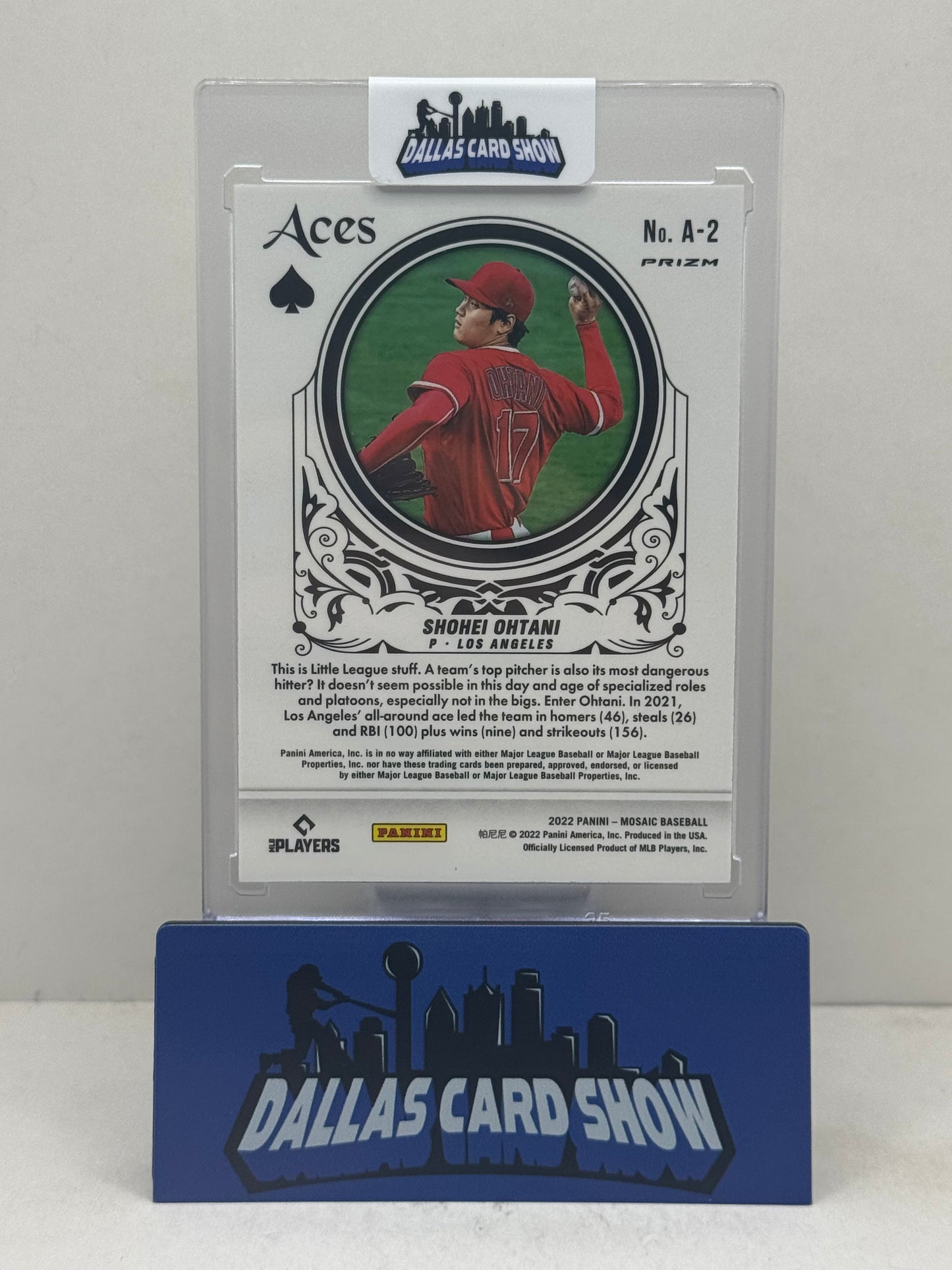 2022 Panini Mosaic #A-2 Shohei Ohtani Prizm Aces Dodgers