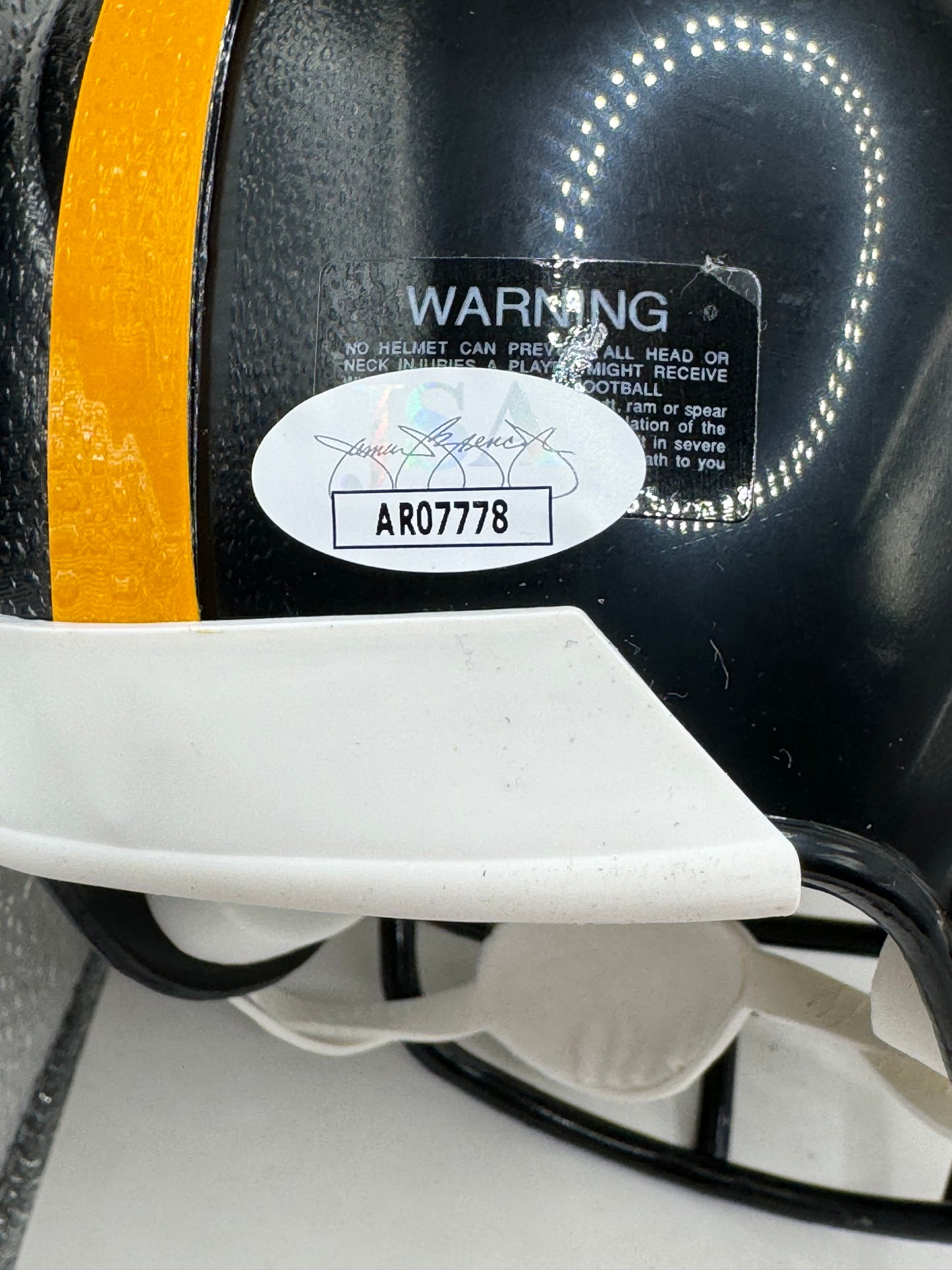 JON KOLB PITTSBURGH STEELERS SIGNED Mini Helmet w/SB INSC JSA RARE