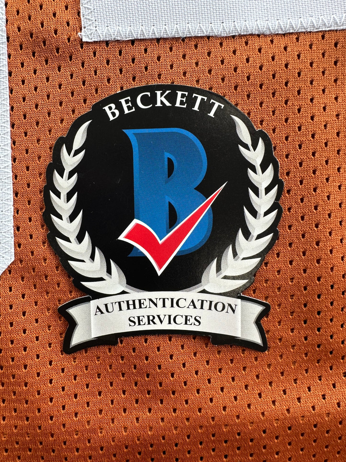 RICKY WILLIAMS SIGNED ORANGE FOOTBALL JERSEY Texas Longhorns w/"98 Heisman"BAS