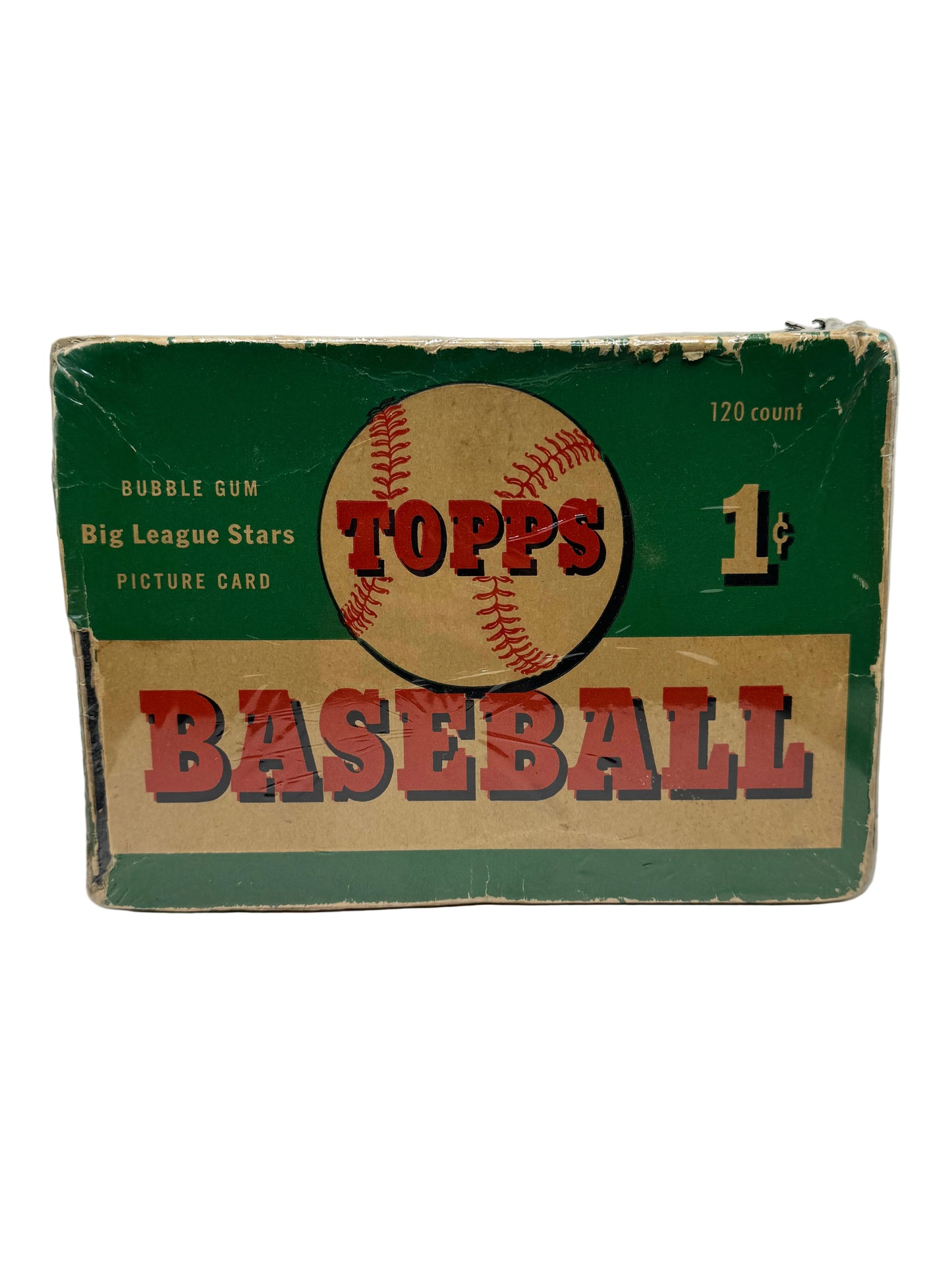 1954 Topps Baseball Card Empty Display Box Rare One 1 Cent Tough