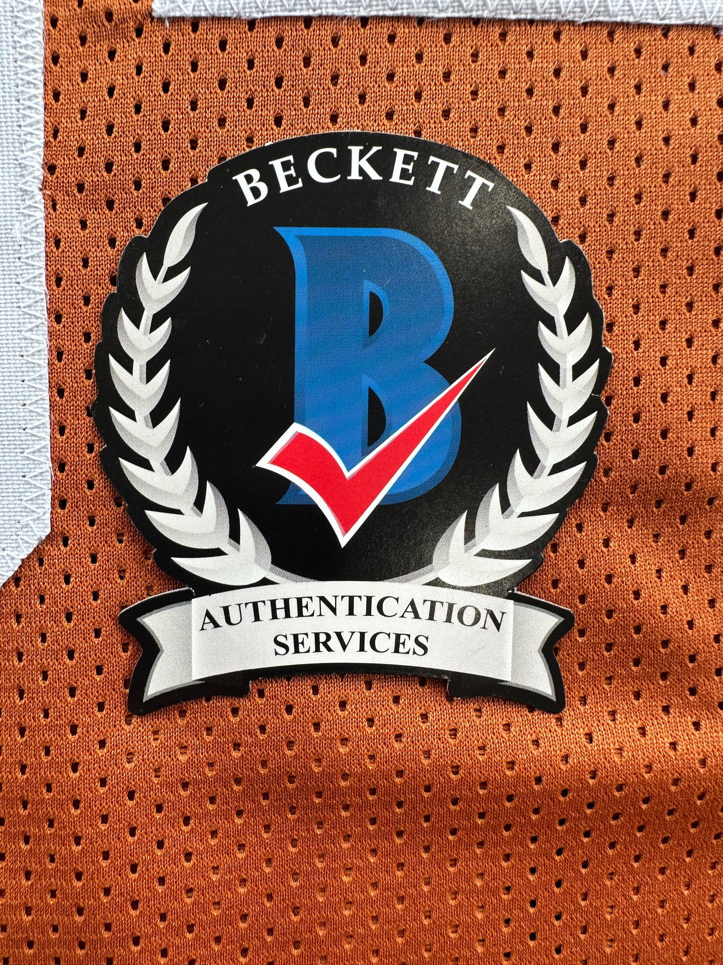 RICKY WILLIAMS SIGNED ORANGE FOOTBALL JERSEY Texas Longhorns w/"98 Heisman"BAS