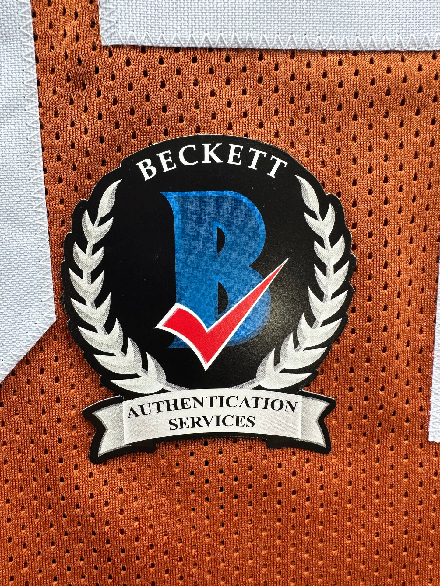 RICKY WILLIAMS SIGNED ORANGE FOOTBALL JERSEY Texas Longhorns w/"98 Heisman"BAS