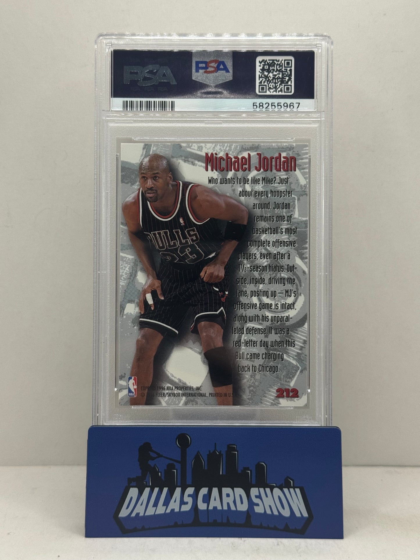 1995 Fleer Metal #212 Michael Jordan Nuts & Bolts PSA 9