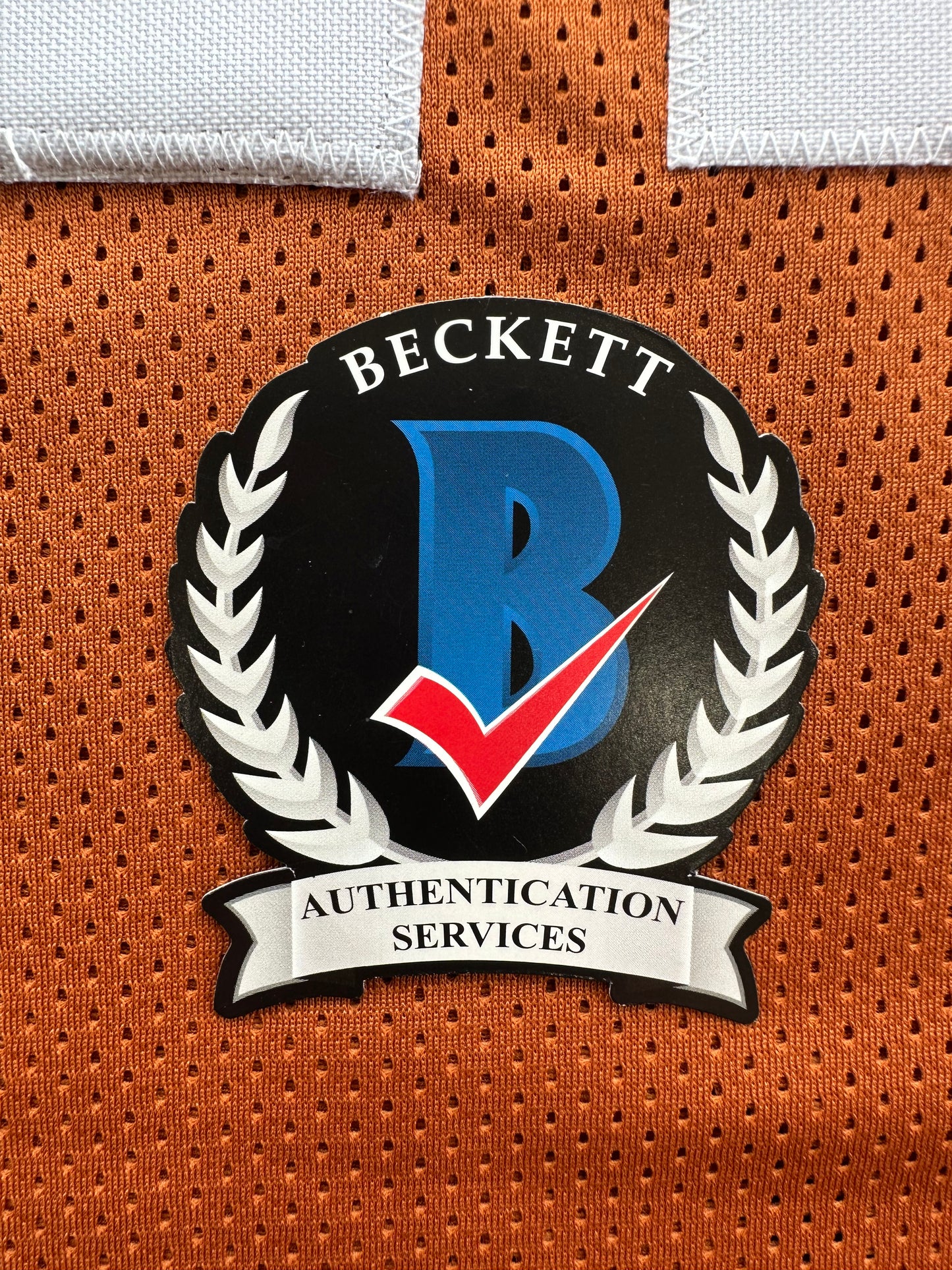 RICKY WILLIAMS SIGNED ORANGE FOOTBALL #11 JERSEY Texas Longhorns Large BAS COA