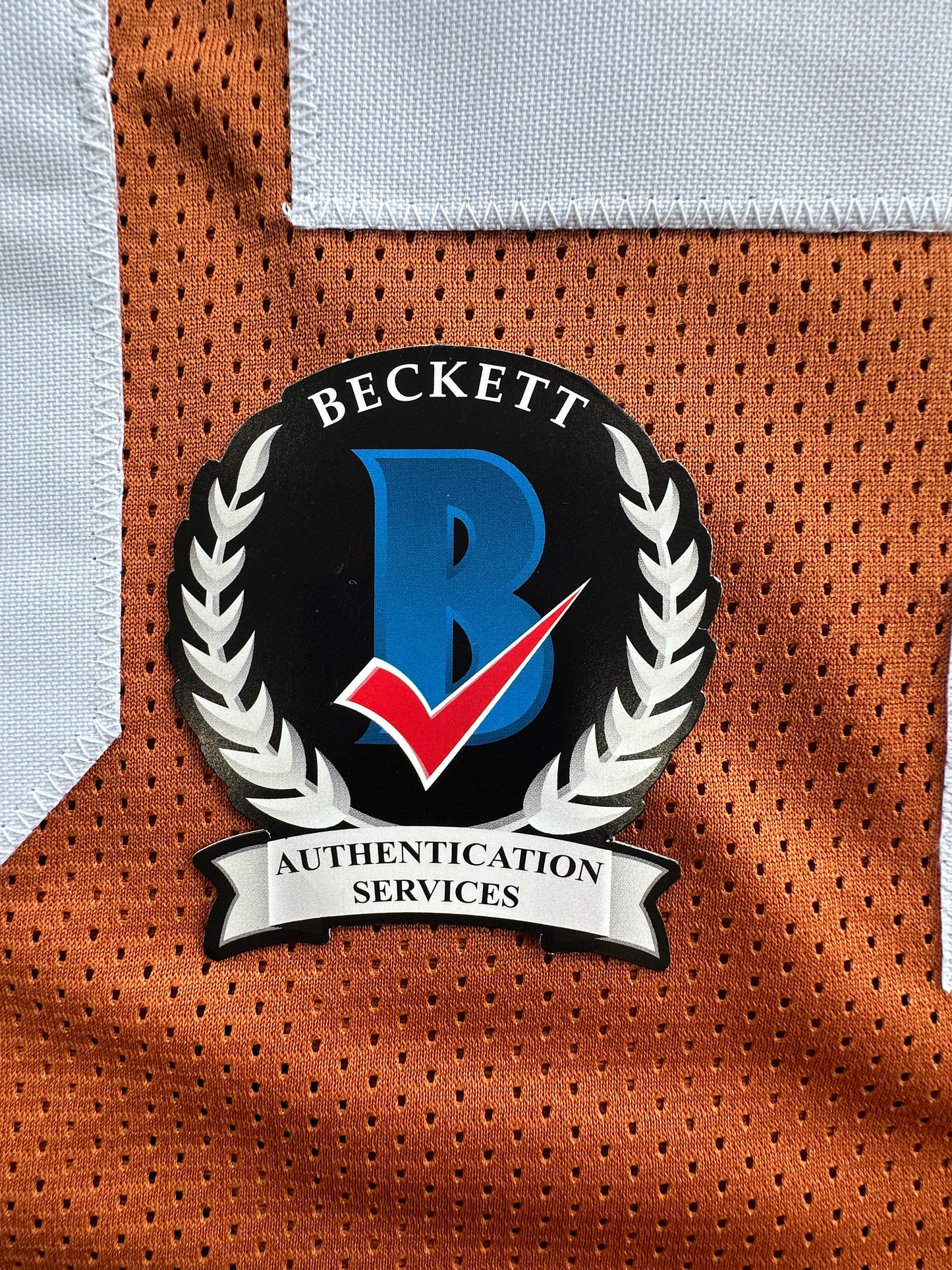 RICKY WILLIAMS SIGNED ORANGE FOOTBALL JERSEY Texas Longhorns 2XL BAS COA