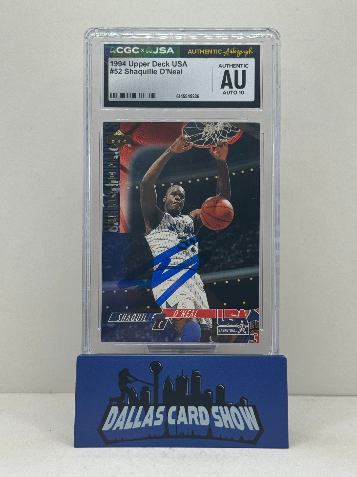1994 Upper Deck USA #52 Shaquille O'Neal CGC Authentic Auto