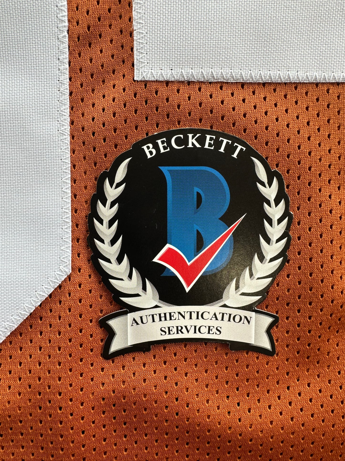 RICKY WILLIAMS SIGNED ORANGE FOOTBALL JERSEY Texas Longhorns 2XL BAS COA