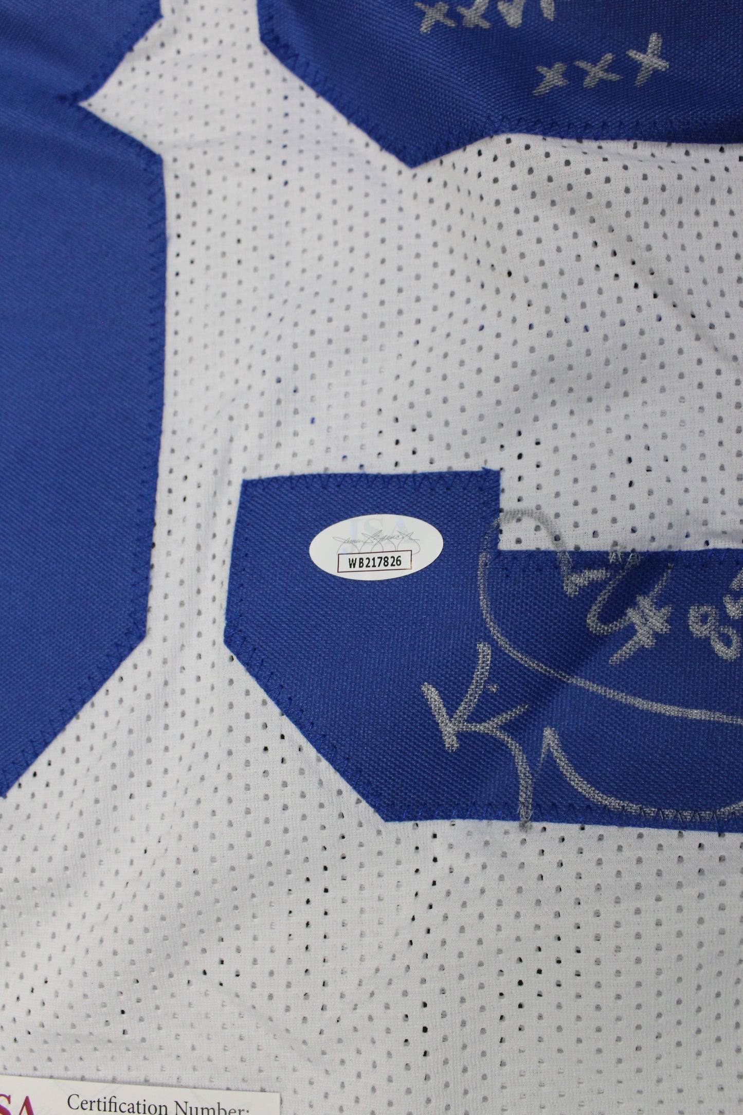 KEVIN WILLIAMS DALLAS COWBOYS SIGNED JERSEY Hurricanes w/INSCs 3XL JSA